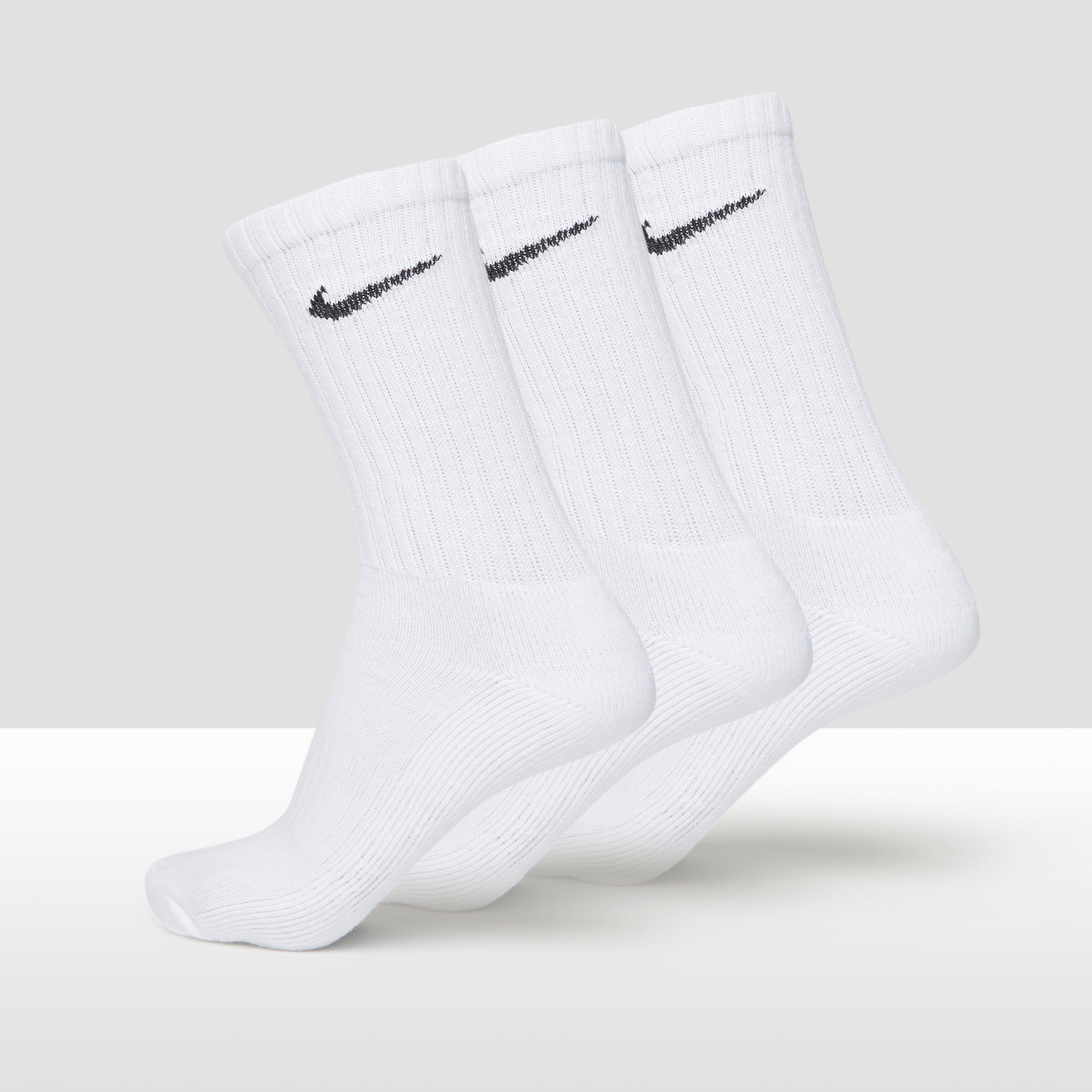 NIKE VALUE COTTON CREW SPORTSOKKEN 3-PACK WIT HEREN