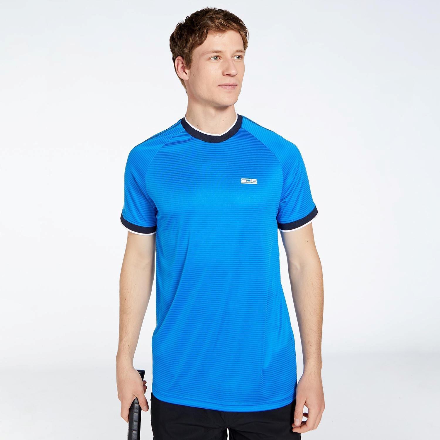 Schandelijk Faeröer Veeg SJENG SJENG PATELO TENNISSHIRT BLAUW HEREN