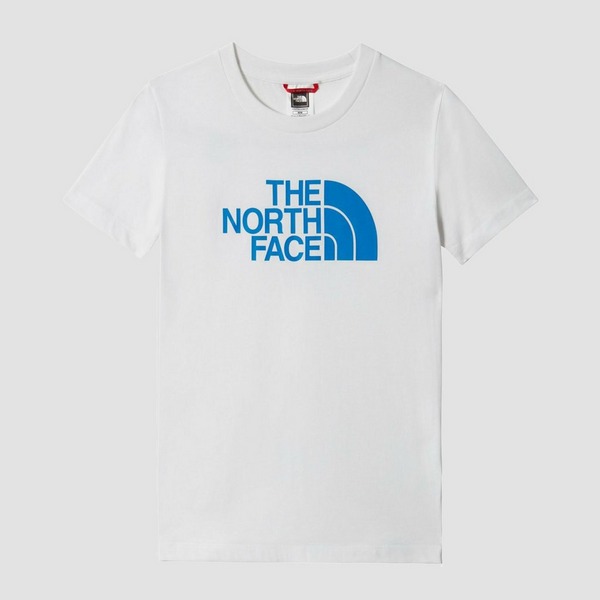 THE NORTH FACE EASY SHIRT WIT/BLAUW KINDEREN