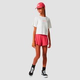 THE NORTH FACE CROPPED GRAPHIC SHIRT WIT/ROZE KINDEREN