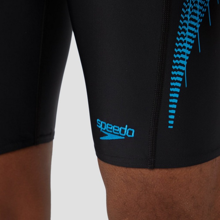 SPEEDO TECH PANEL JAMMER ZWEMBROEK ZWART/BLAUW HEREN Perrysport