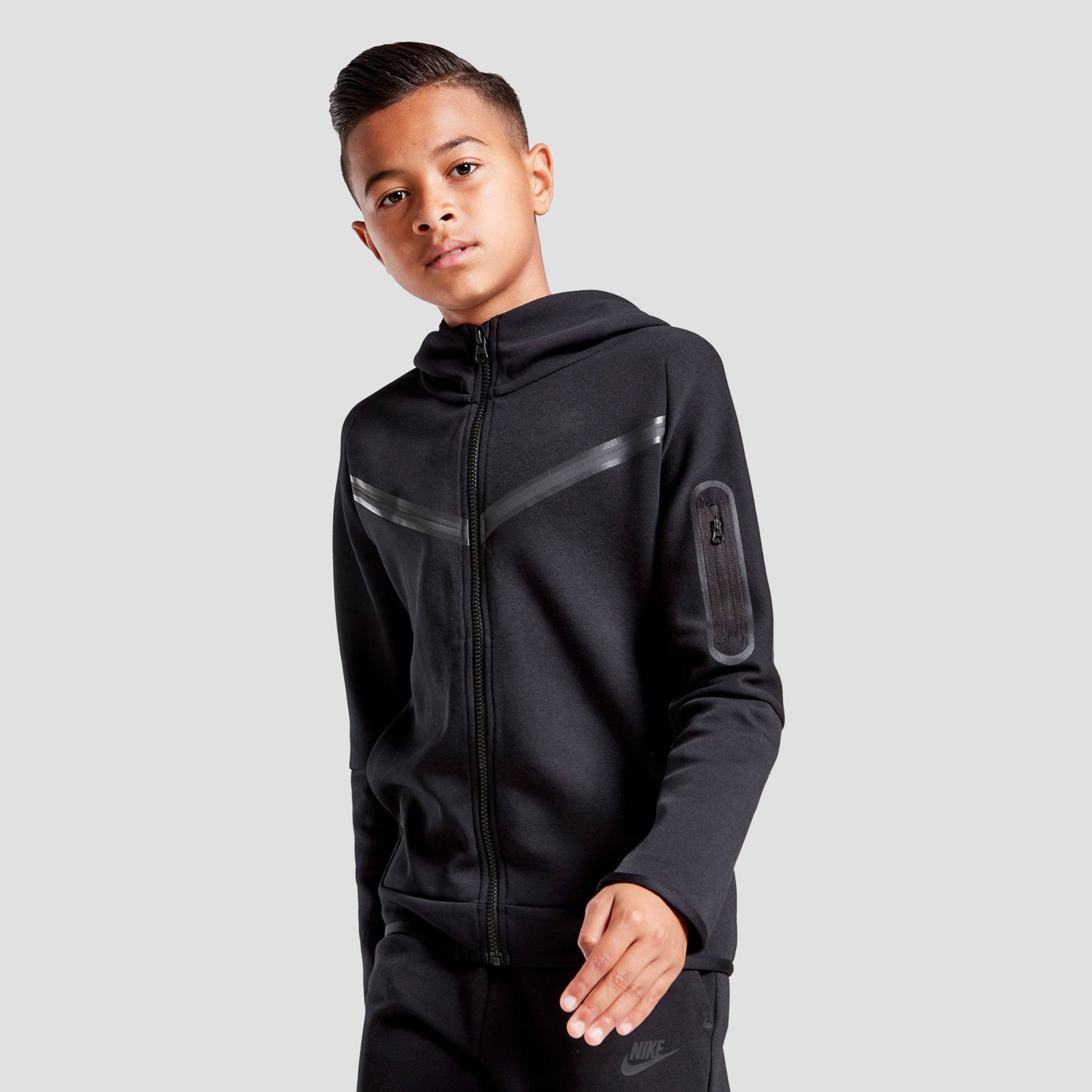 type fluctueren Hub NIKE SPORTSWEAR TECH FLEECE VEST ZWART KINDEREN