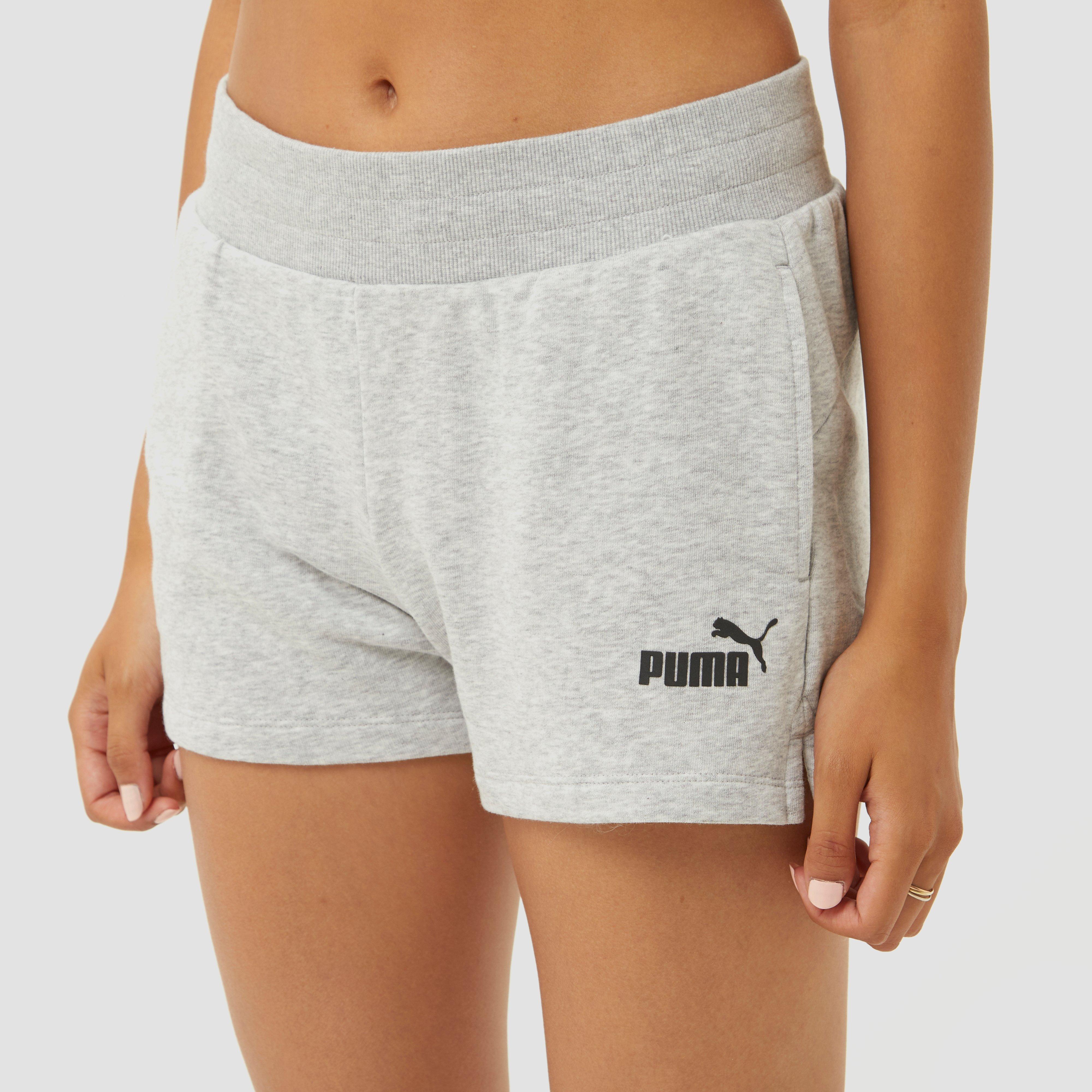 PUMA ESSENTIALS KORTE BROEK GRIJS DAMES