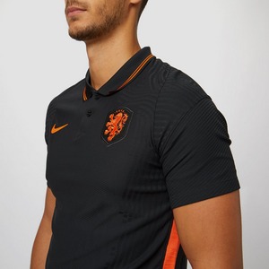Nike Uefa Euro 2020 2021 Knvb Nederland Vapor Match Uitshirt 20 22 Zwart Oranje Heren