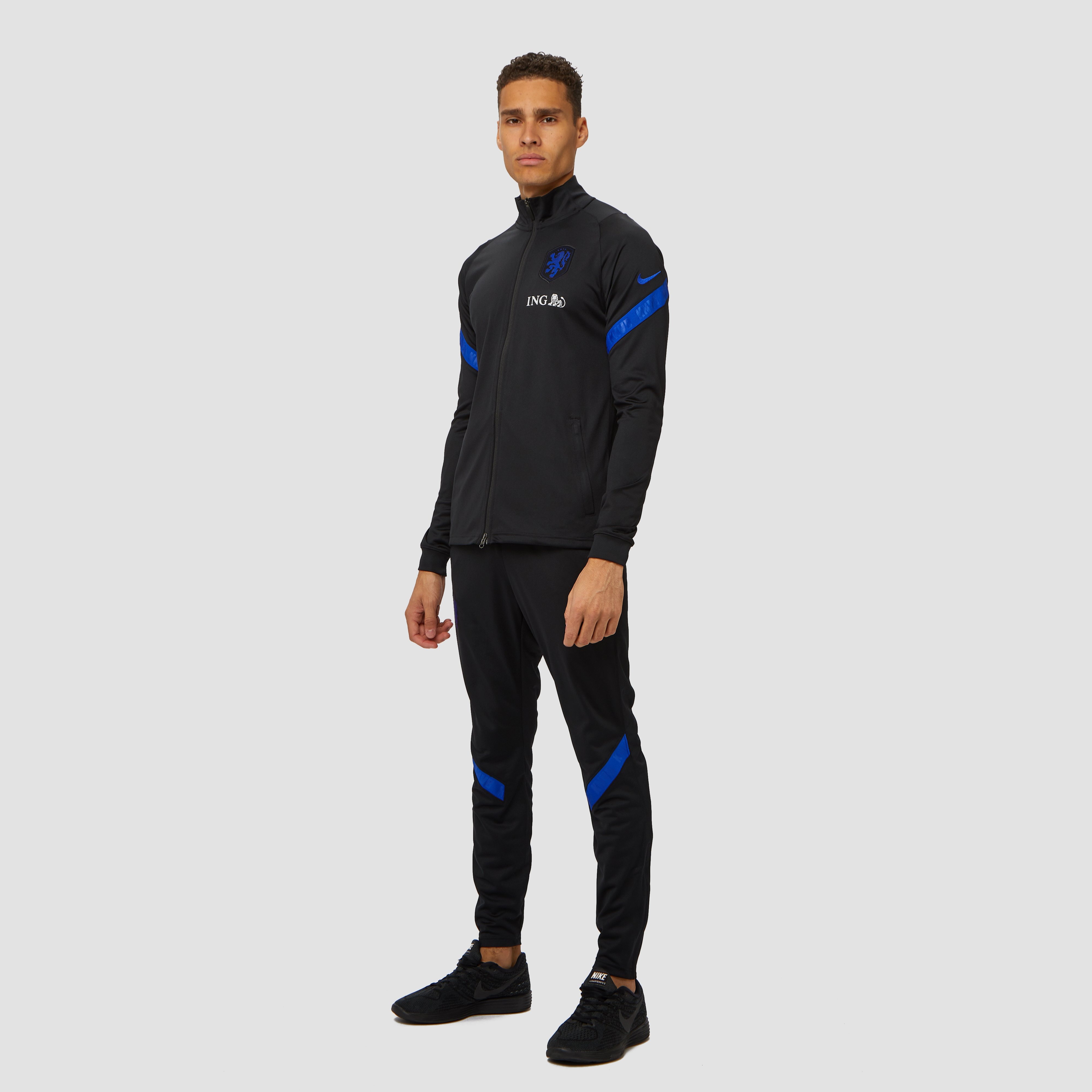 Nike Uefa Euro 2020 Knvb Nederland Dri Fit Strike Trainingspak 20 22 Zwart Blauw Heren