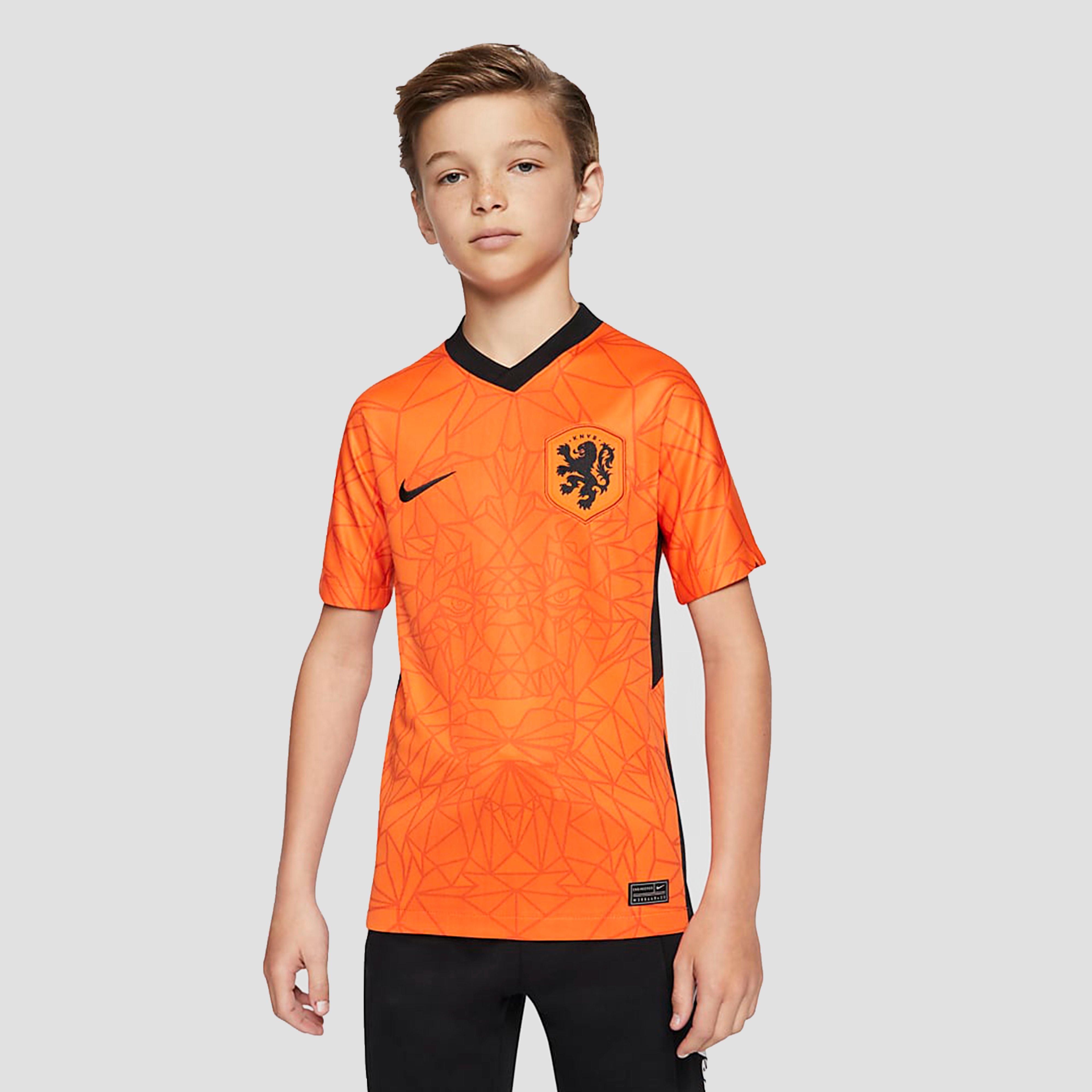 Nike Uefa Euro 2020 2021 Knvb Nederland Breathe Stadium Thuisshirt 20 22 Oranje Kinderen