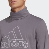 ADIDAS FUTURE ICONS EMBROIDERED BADGE SHIRT GRIJS HEREN
