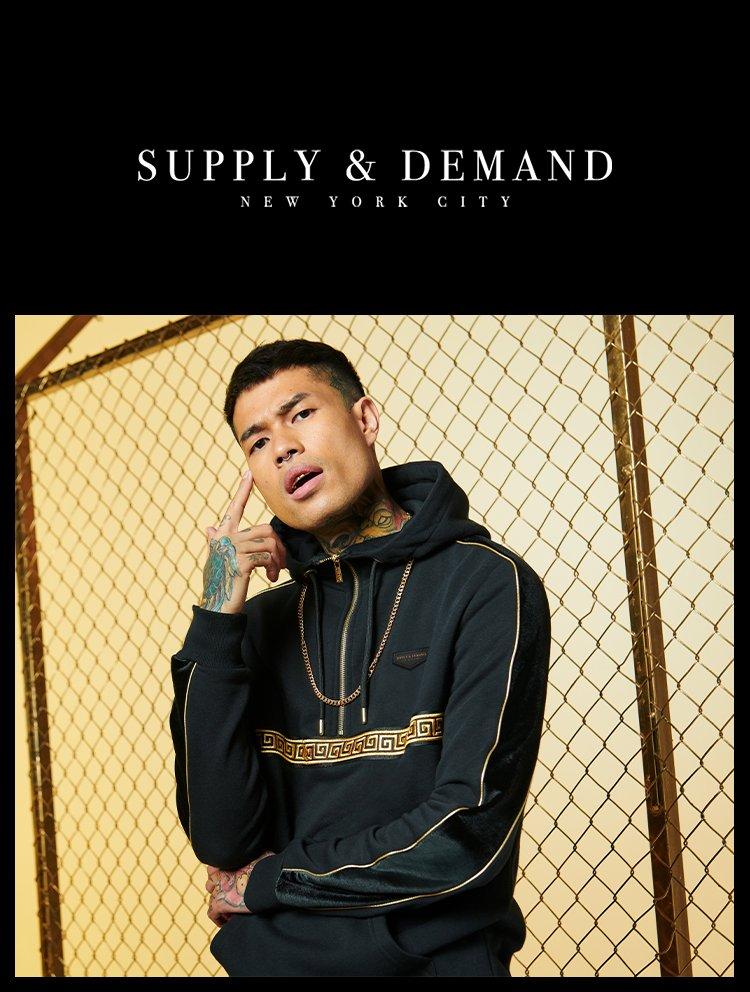 black supply and demand tracksuit