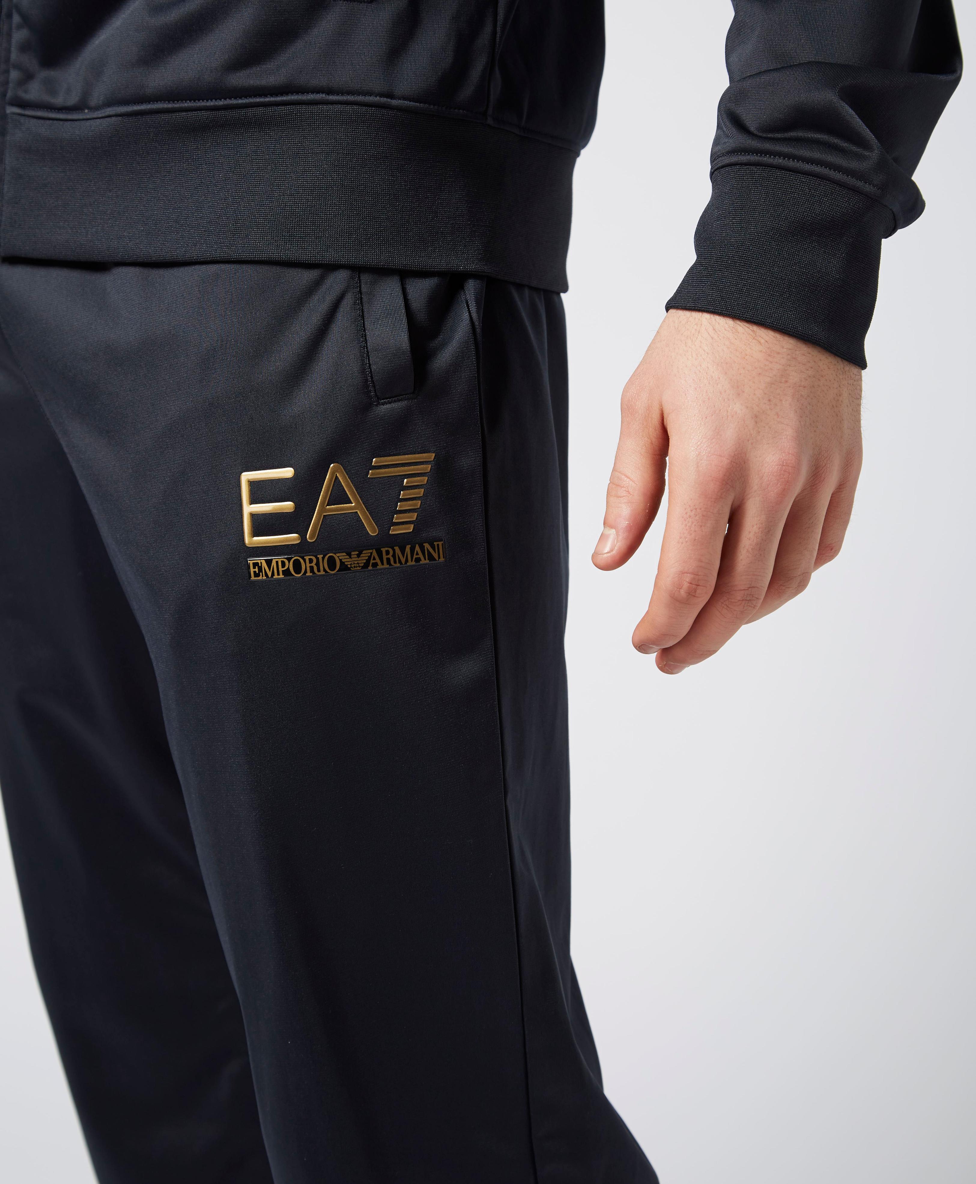 armani black and gold tracksuit