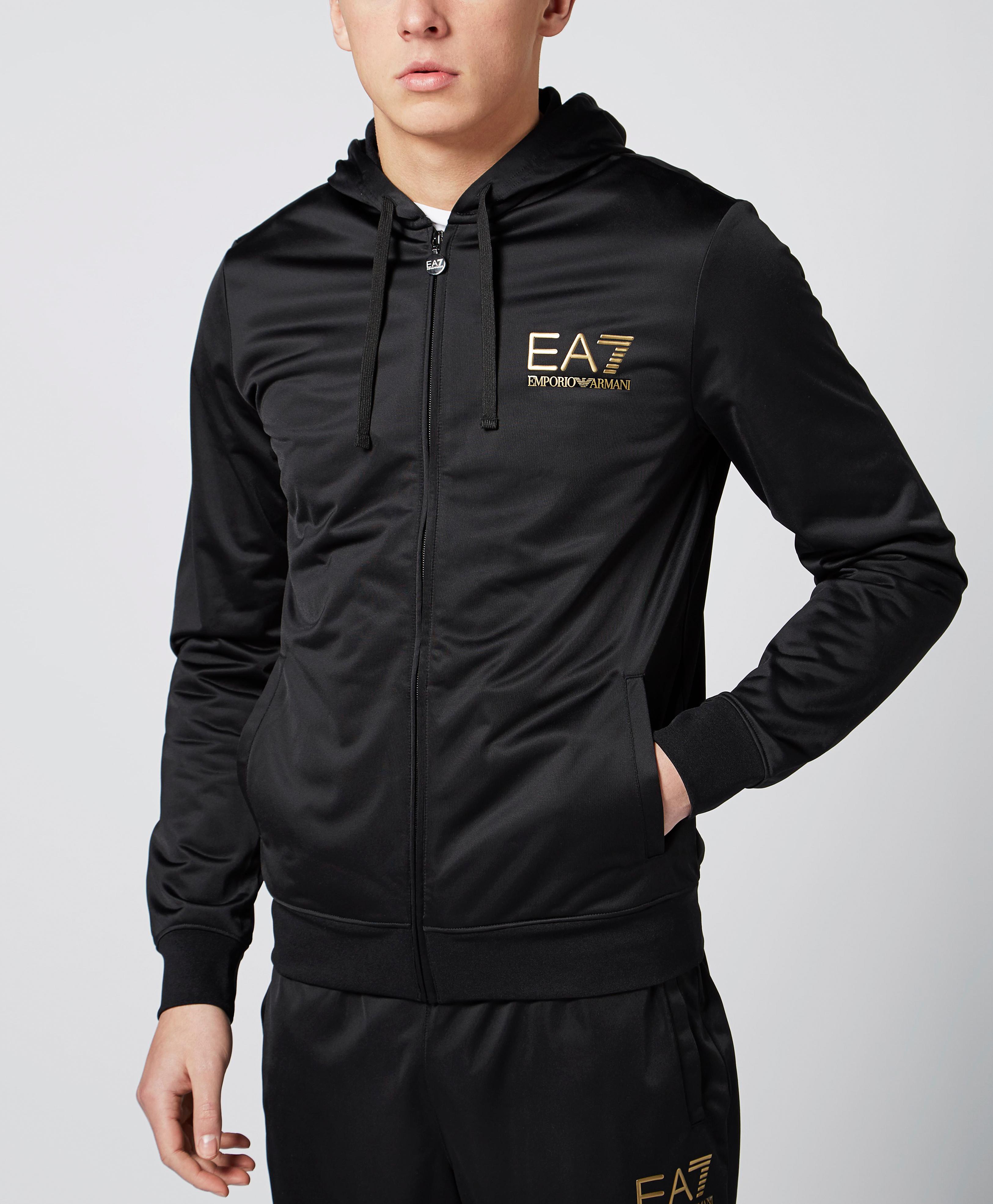 ea7 black tracksuit