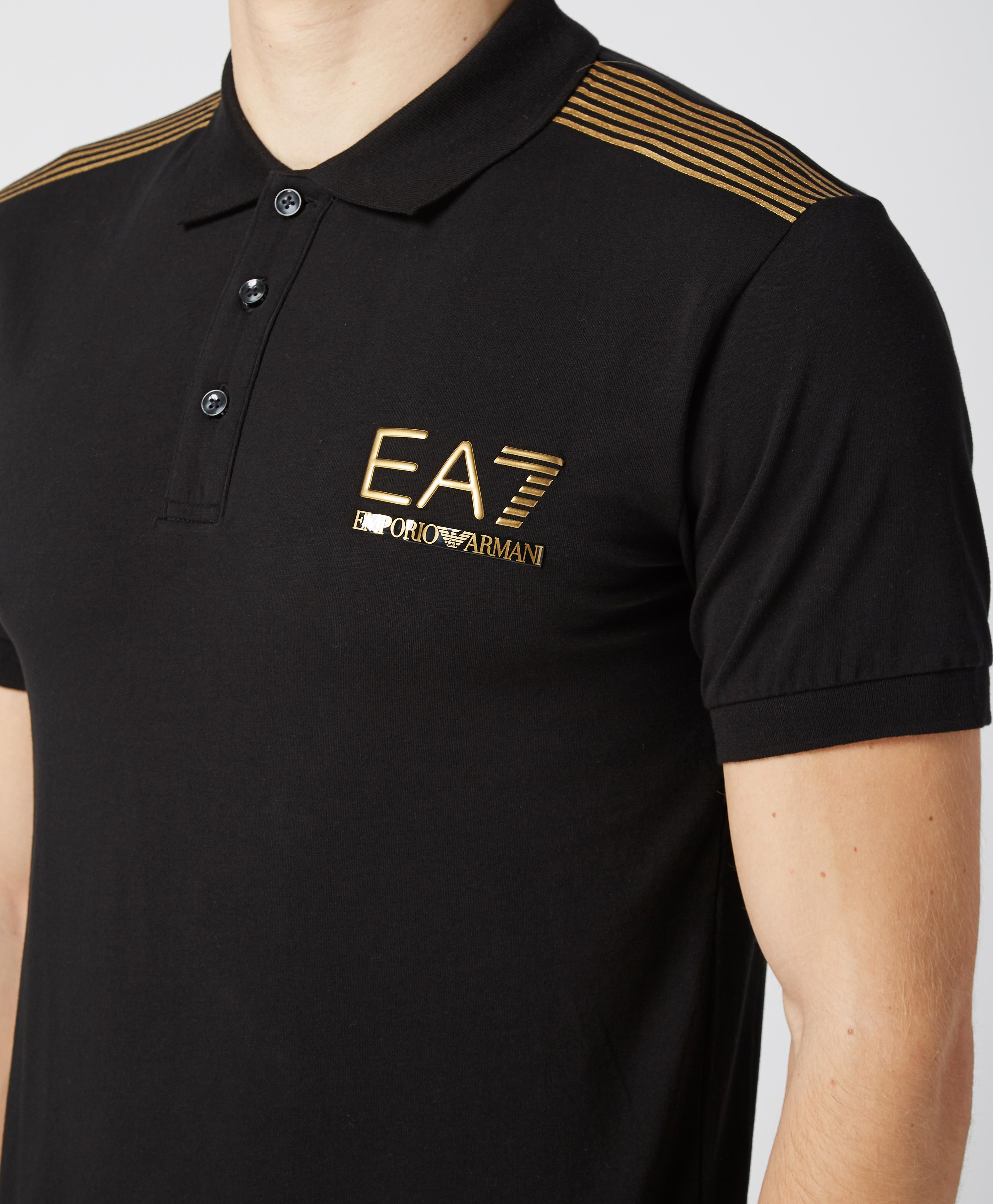 ea7 t shirt gold