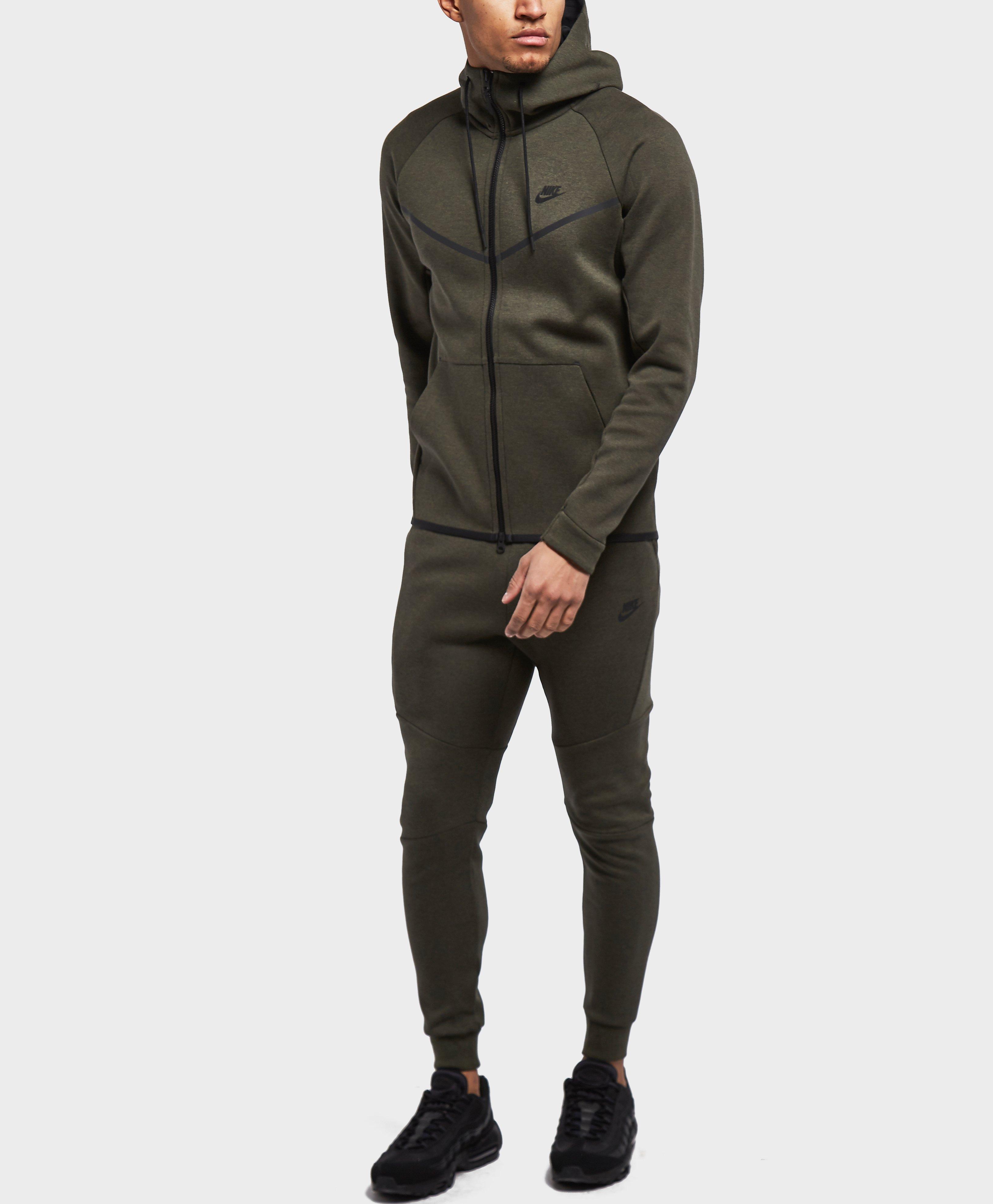 nike tech fleece hoodie khaki