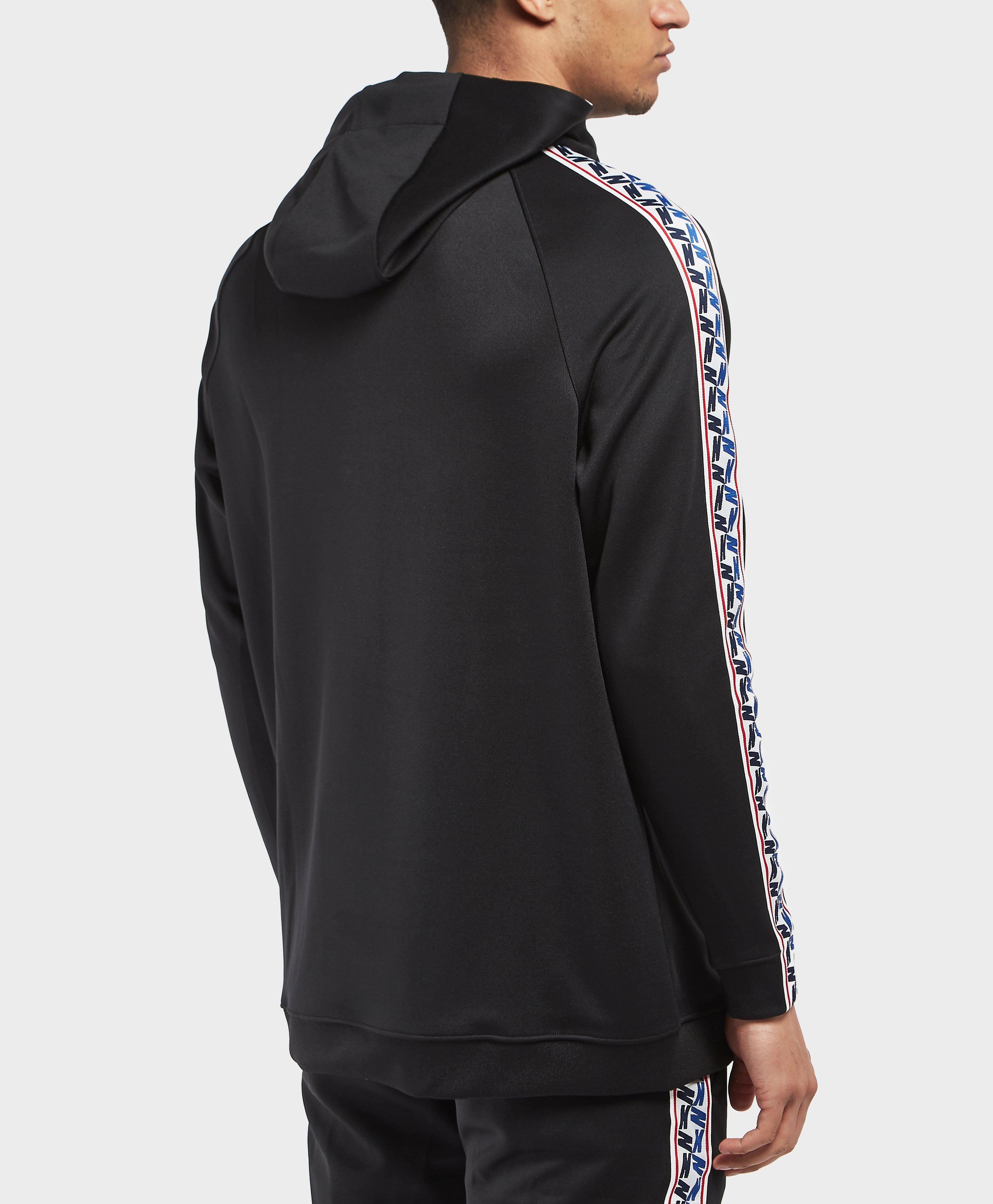 nike half zip taped poly hoodie