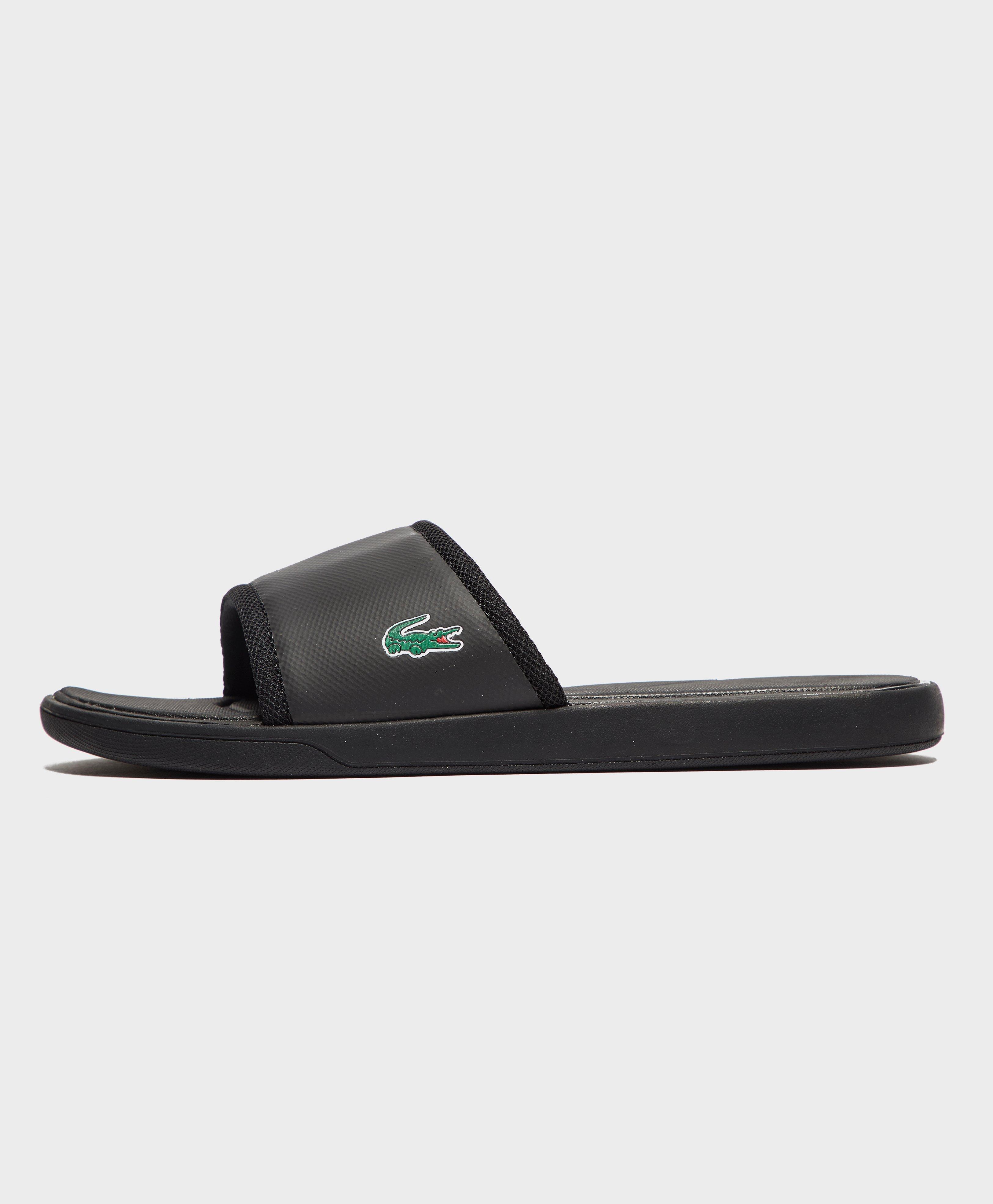 lacoste l30 slides black