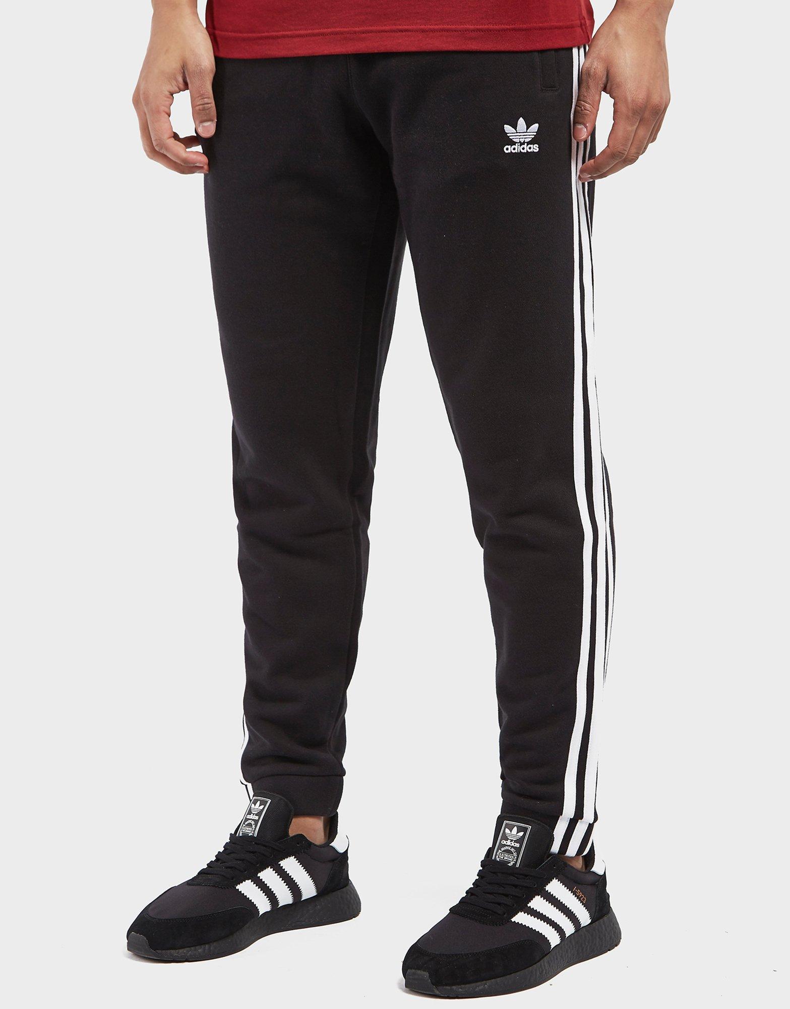 adidas originals trefoil stripe fleece track pants