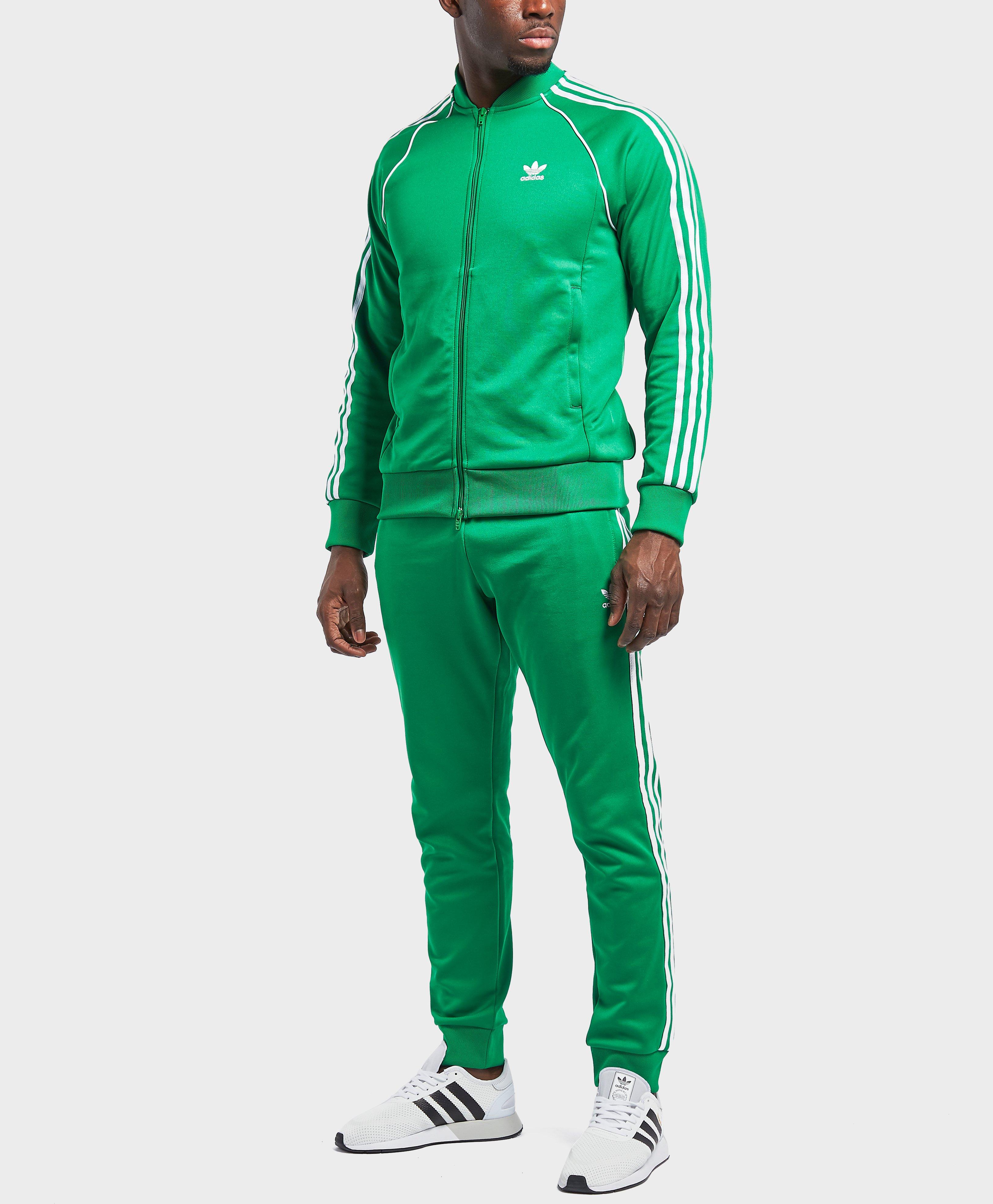 adidas superstar track pants green