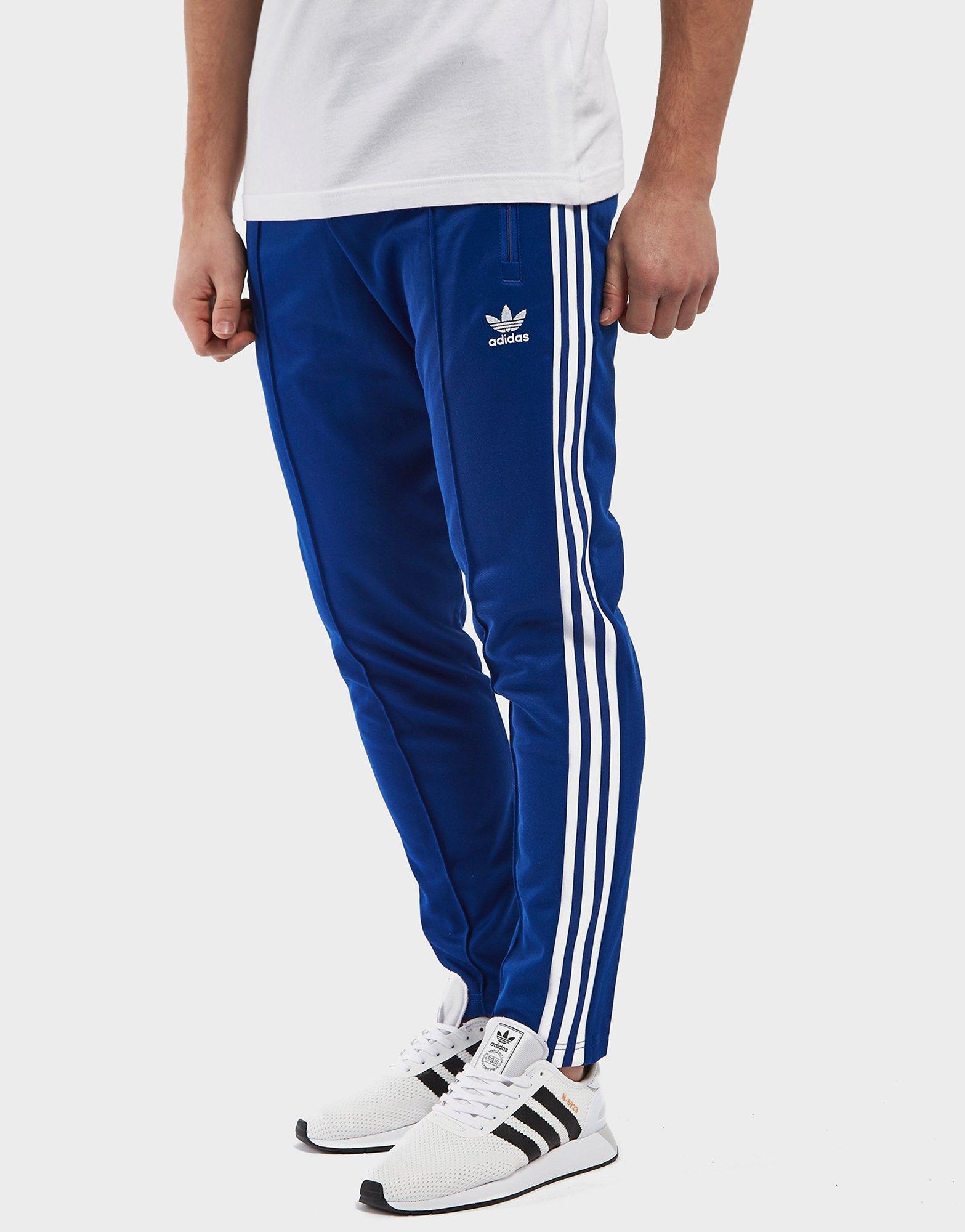 adidas beckenbauer pants blue