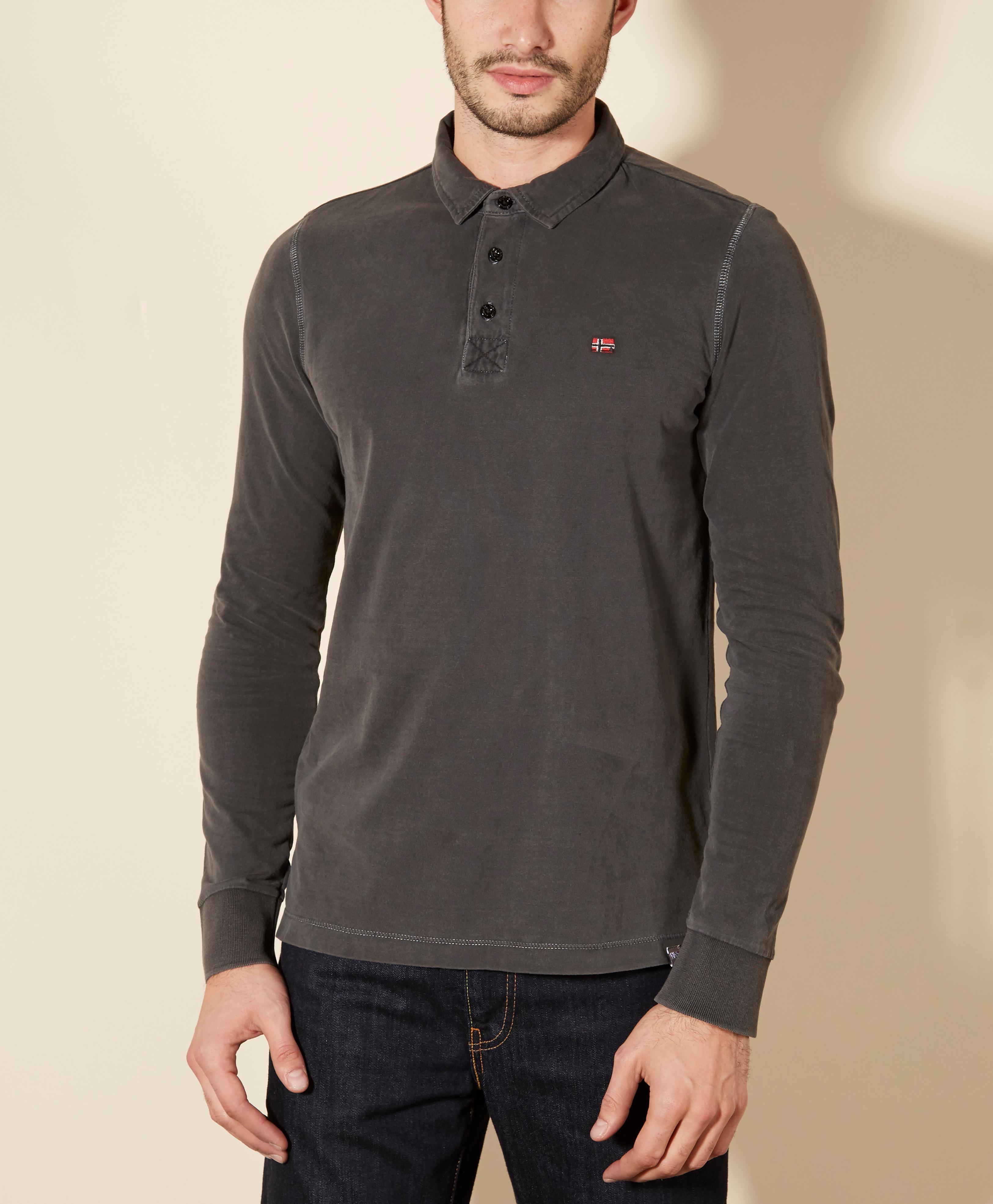 napapijri long sleeve polo shirt