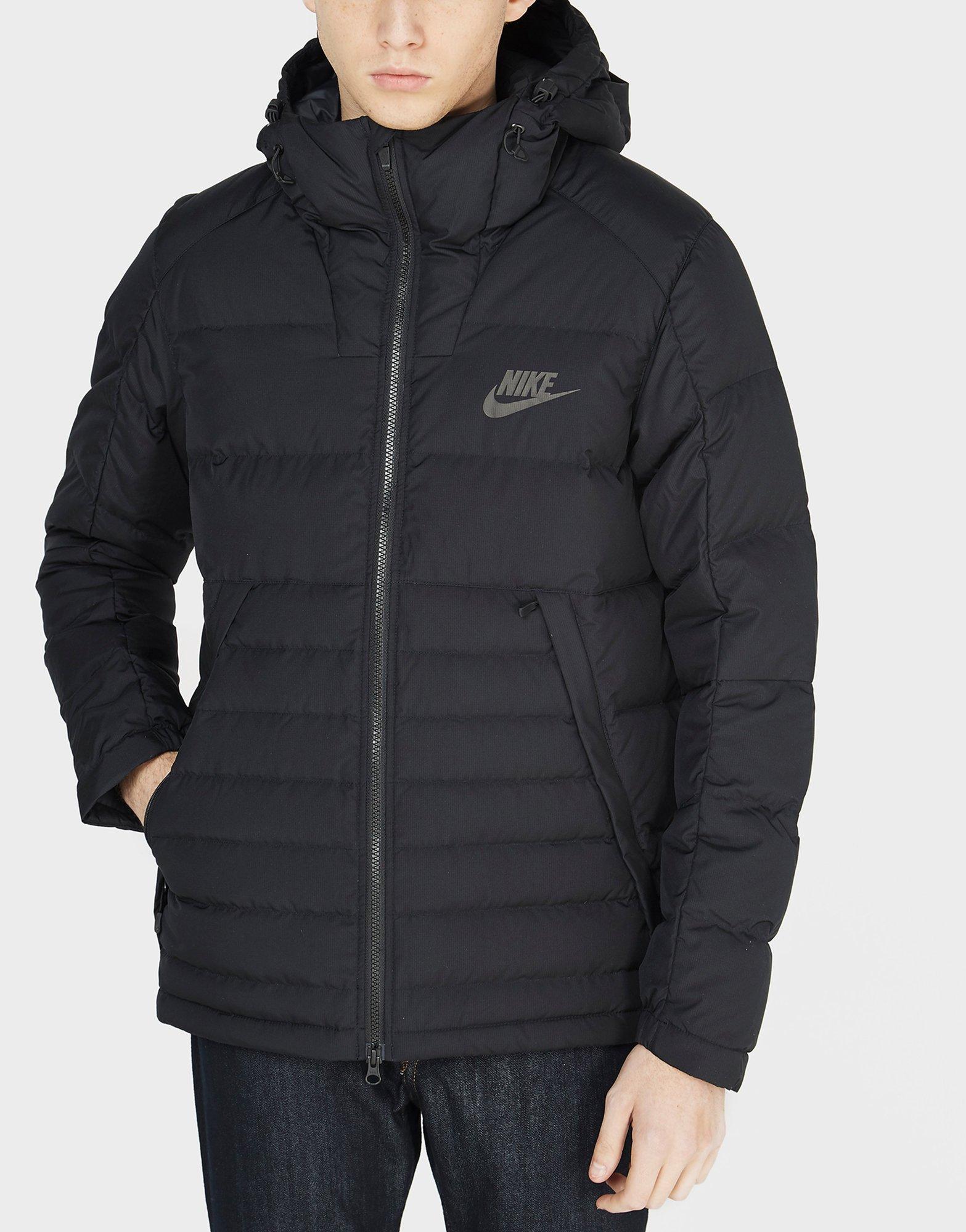 grey nike padded jacket