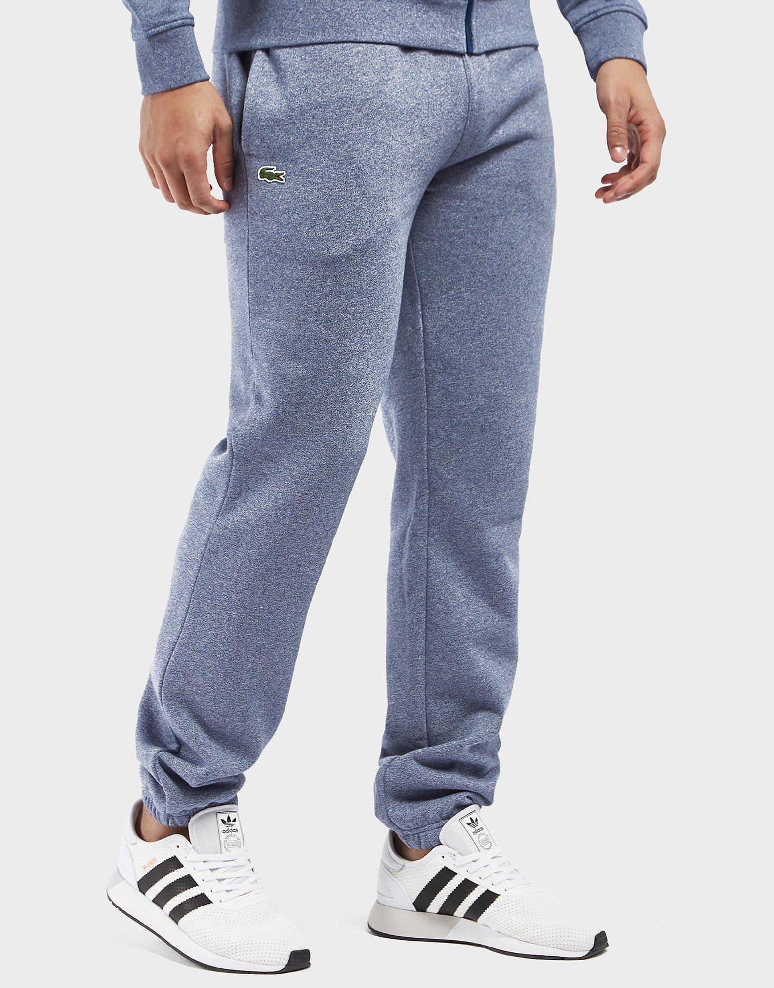 lacoste cuffed fleece track pants