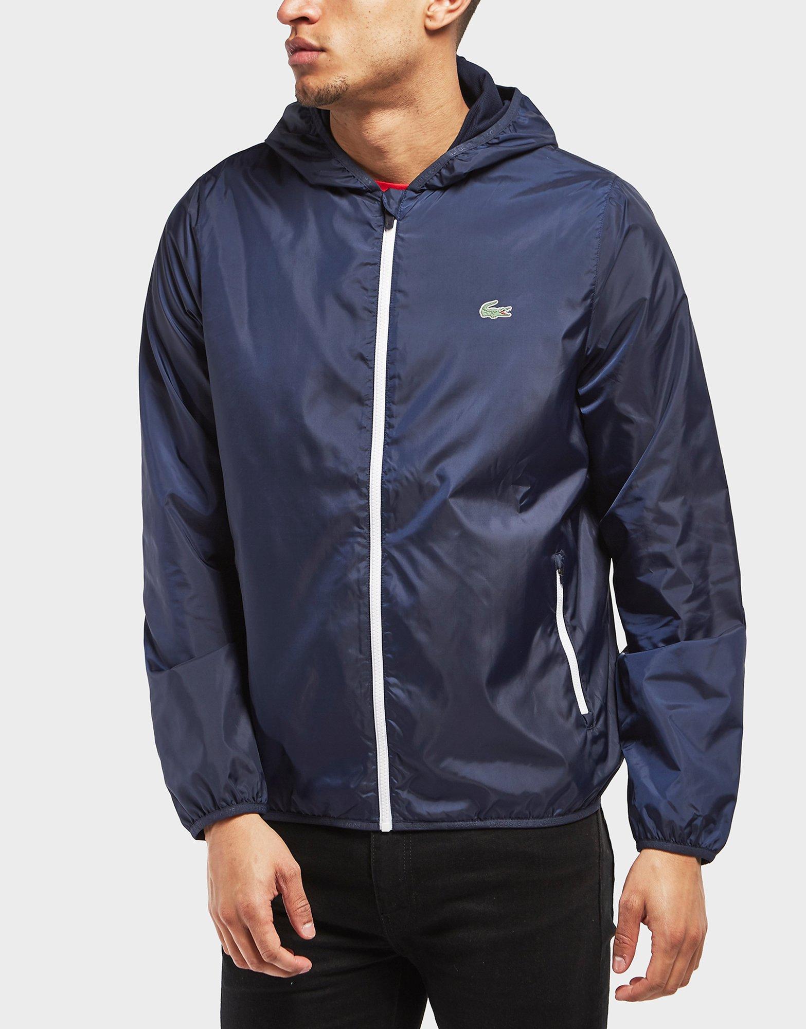 lacoste hooded bomber jacket