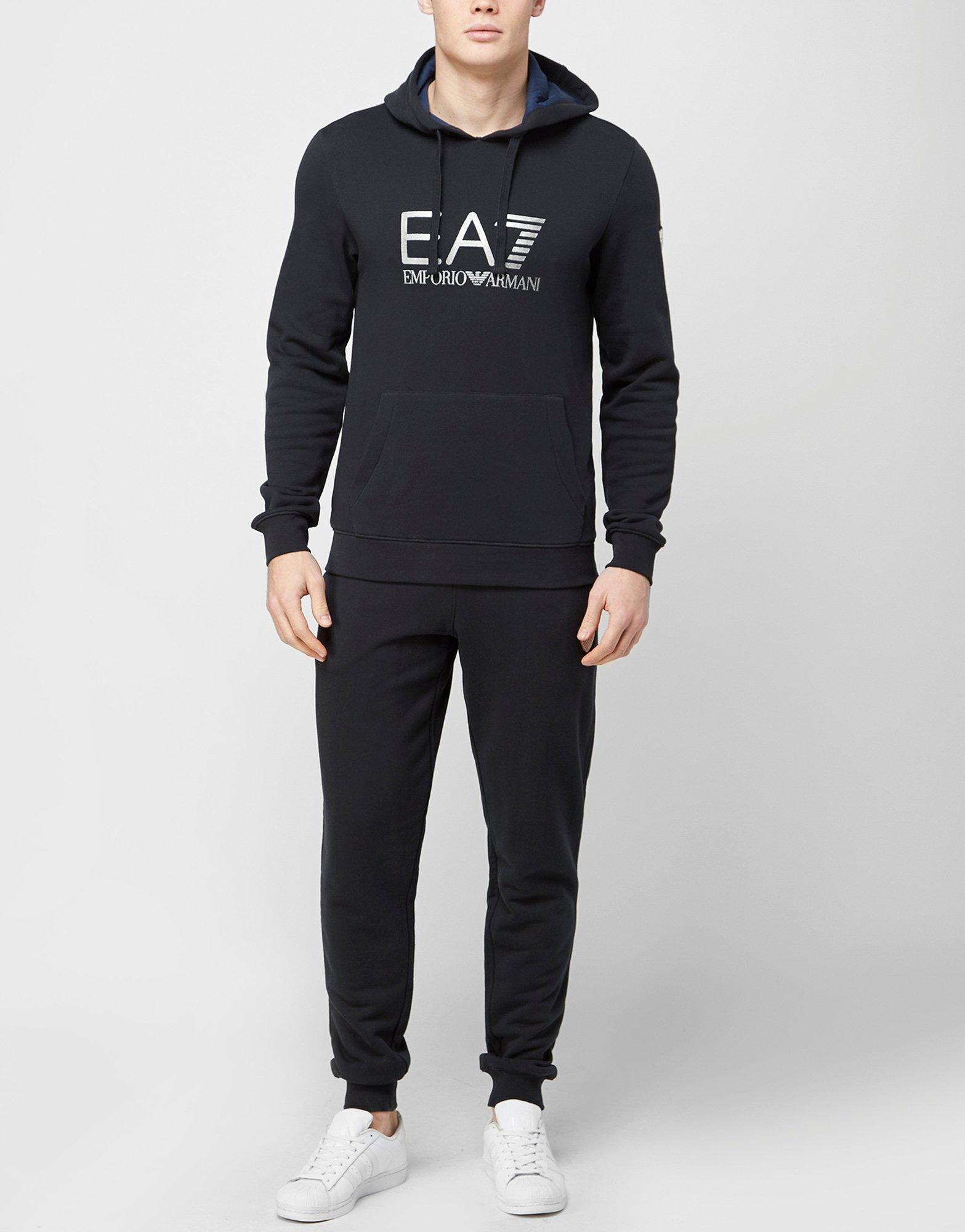 emporio armani ea7 overhead hooded tracksuit