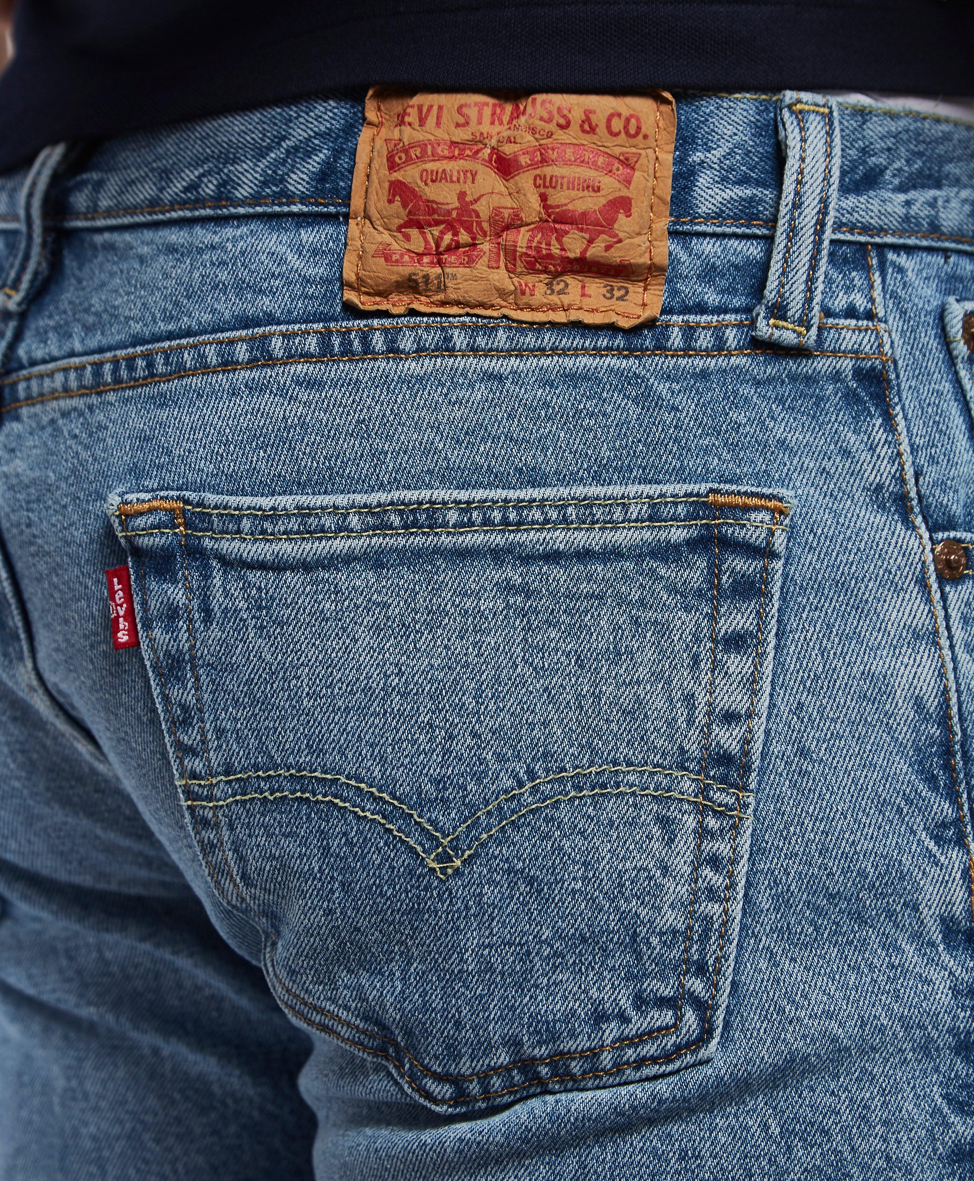 levis 511 ripped