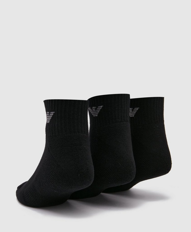 Emporio Armani Loungewear 3-Pack Eagle Ankle Socks