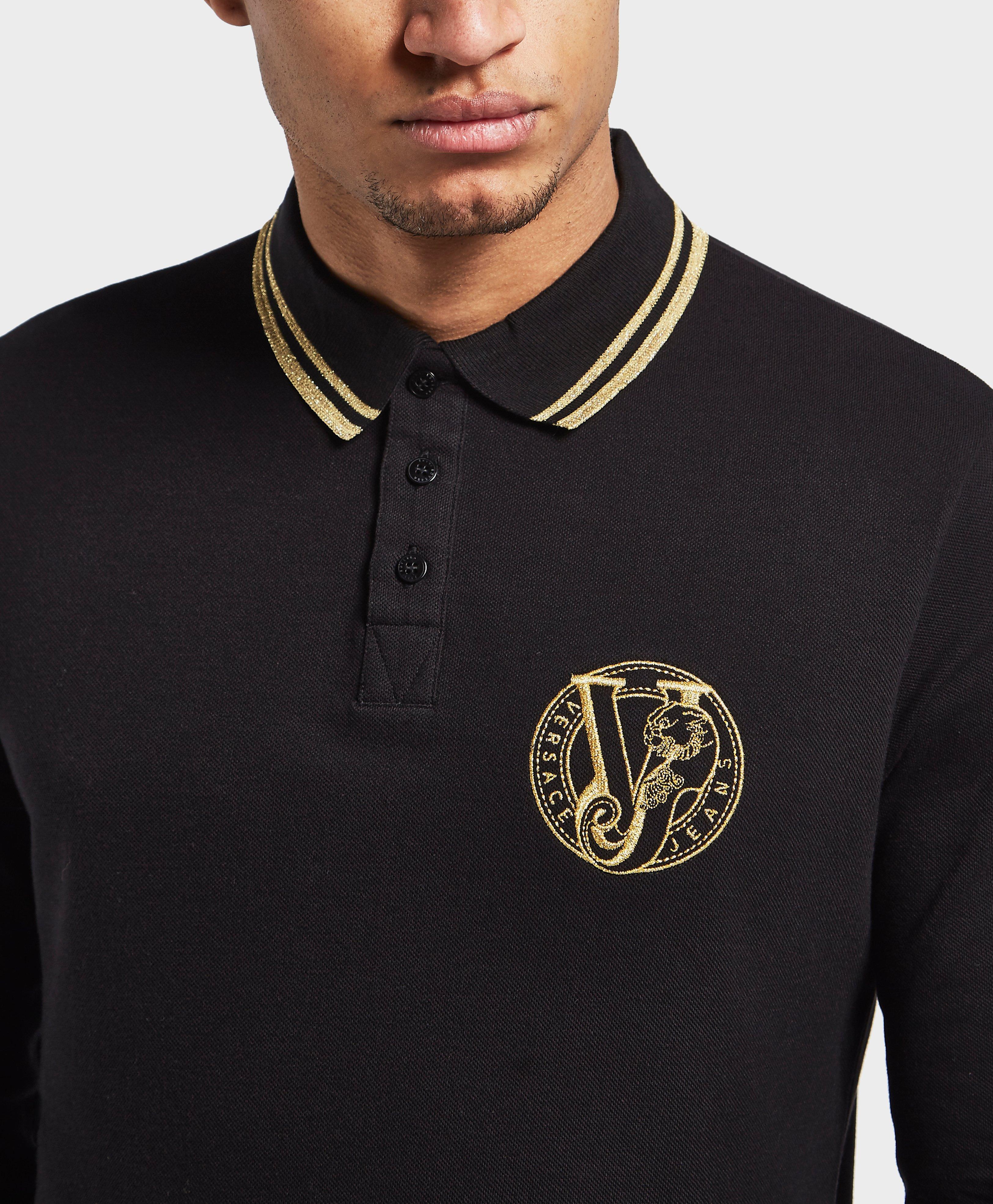 versace long sleeve polo