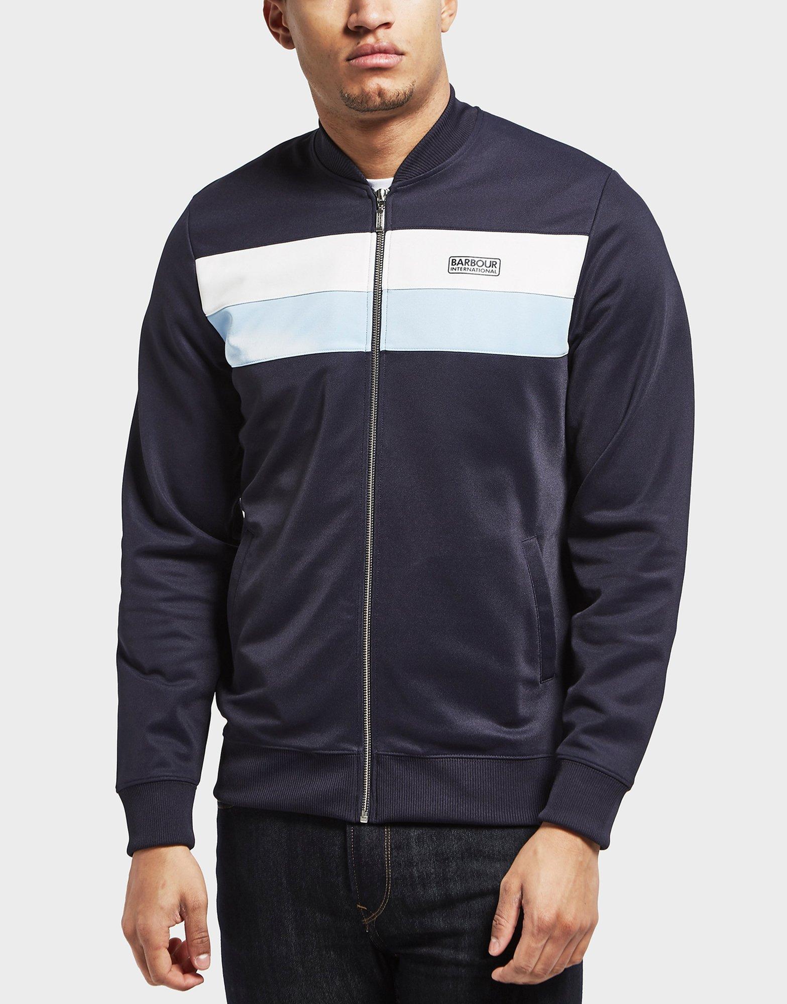 barbour international track jacket