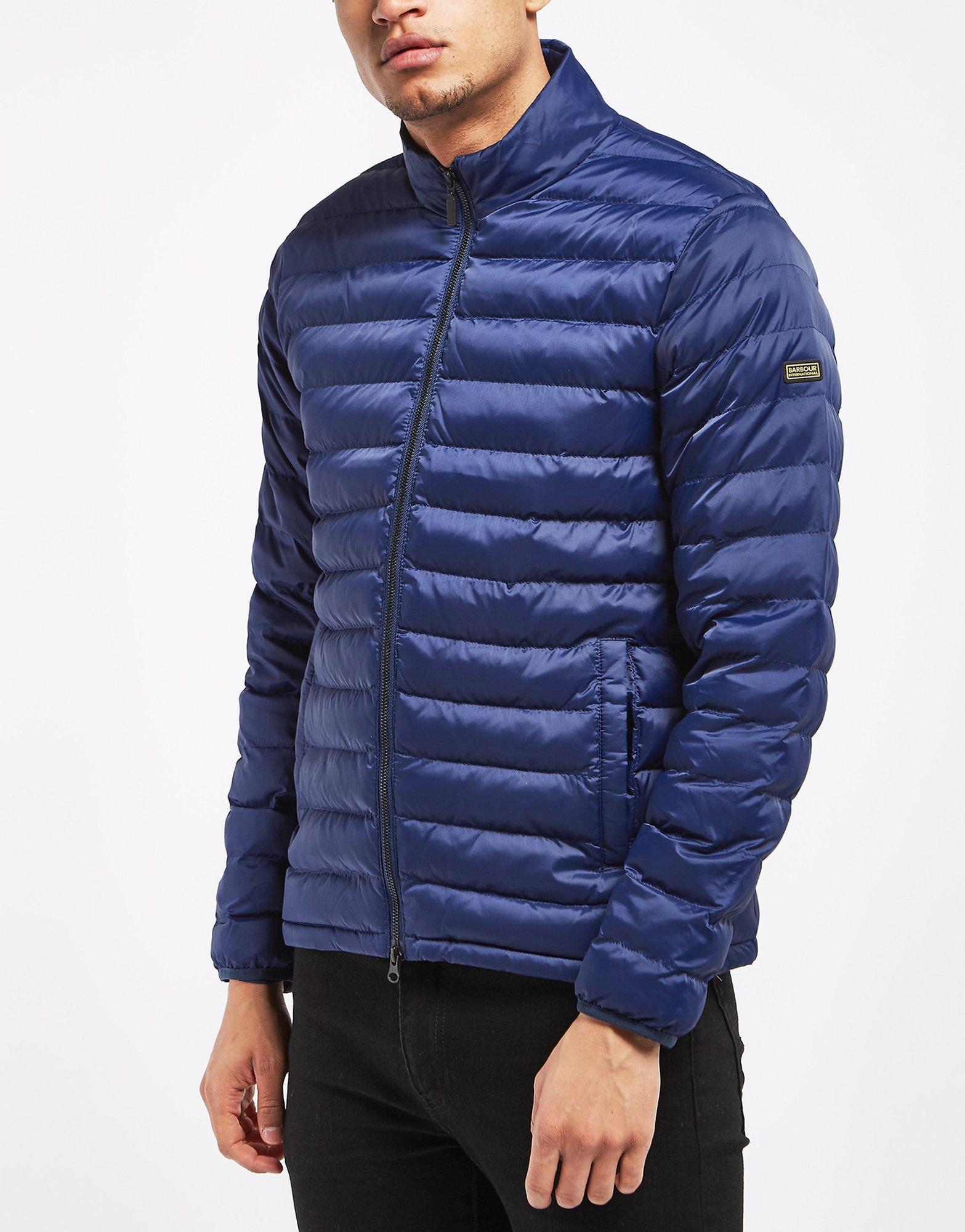 barbour international impeller quilted jacket grey