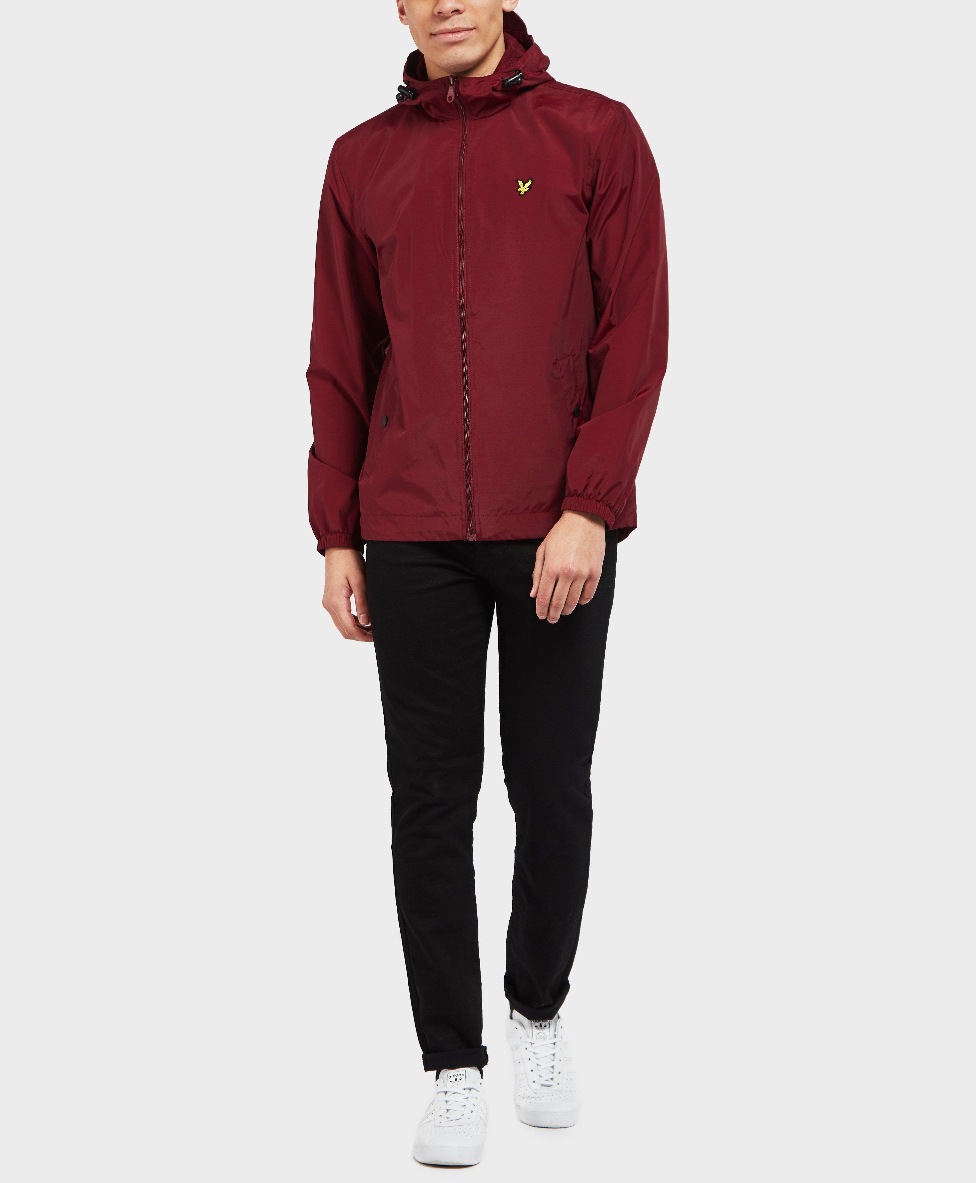 lyle & scott zip through hooded core jacket