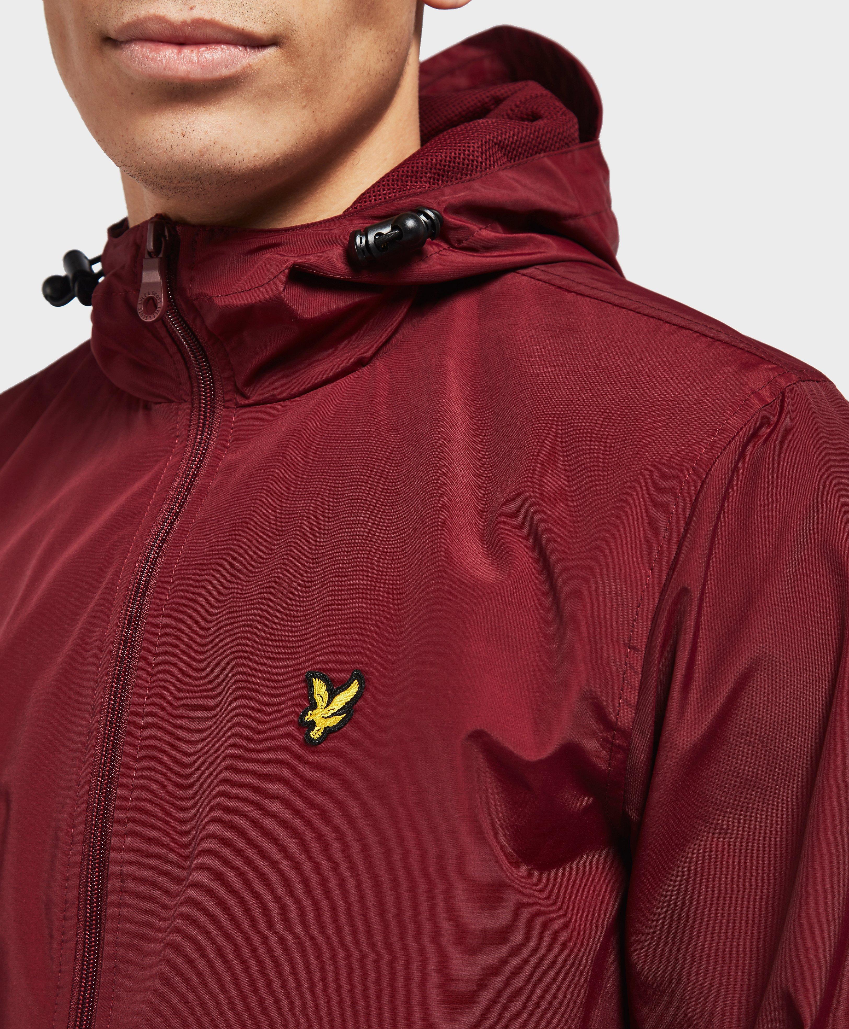 lyle & scott zip through hooded core jacket