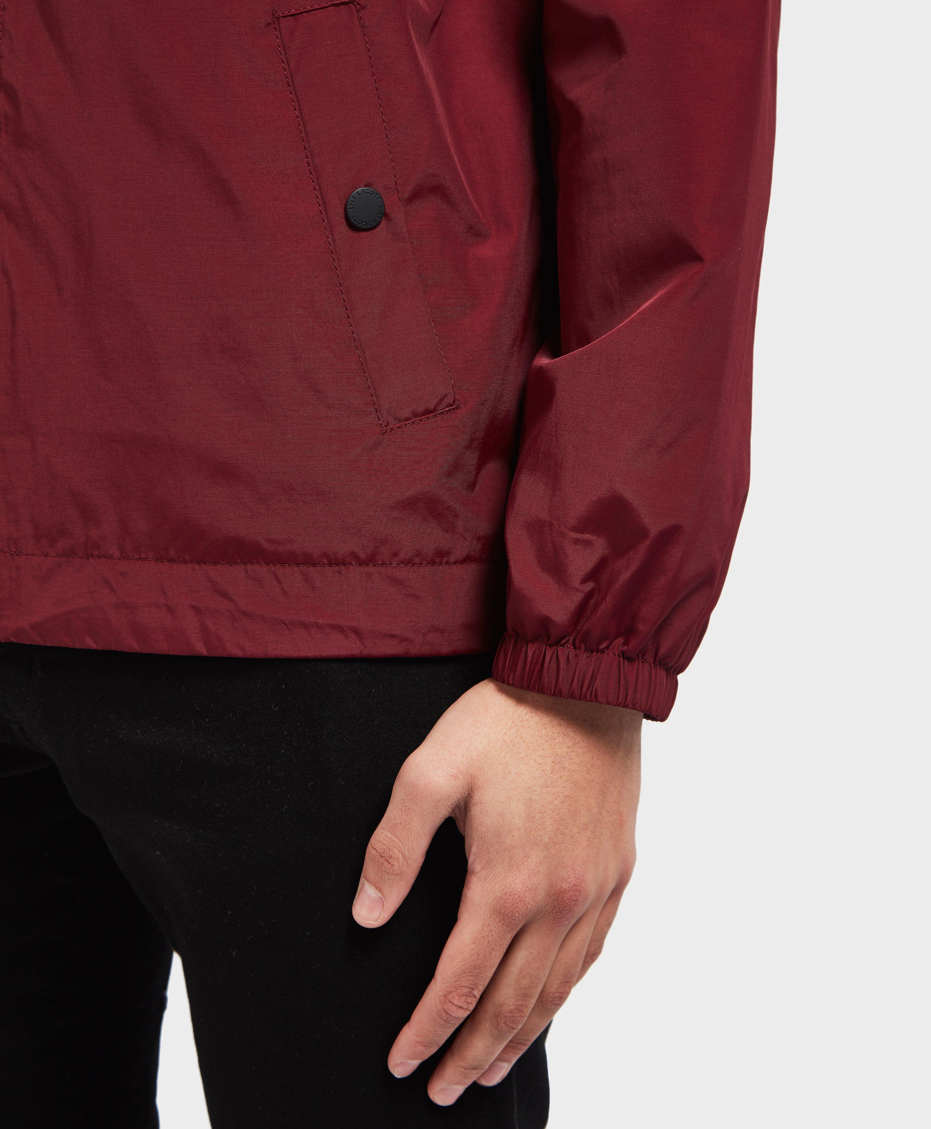 lyle & scott zip through hooded core jacket