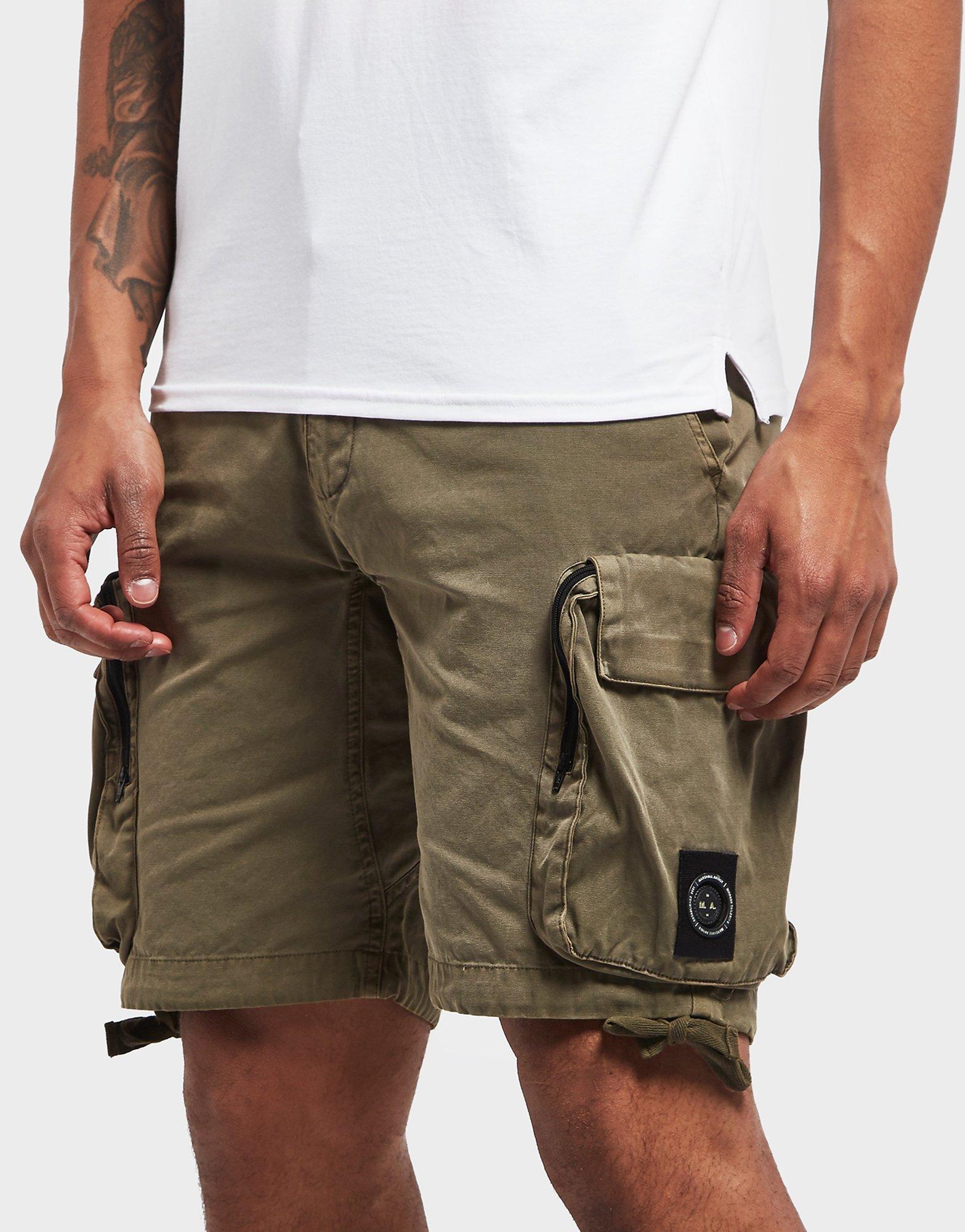 marshall artist garment dyed cargo shorts