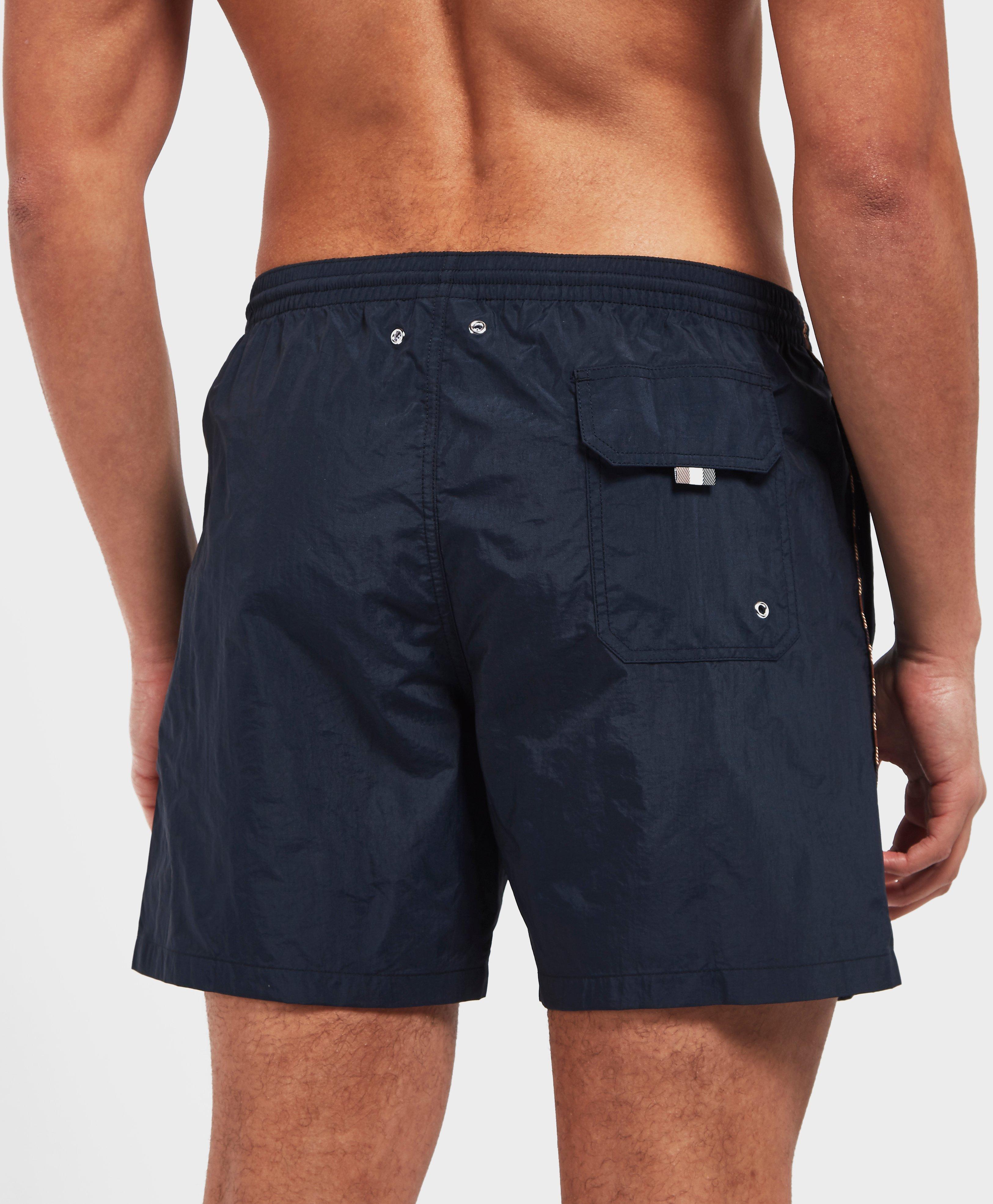 aquascutum check swim shorts