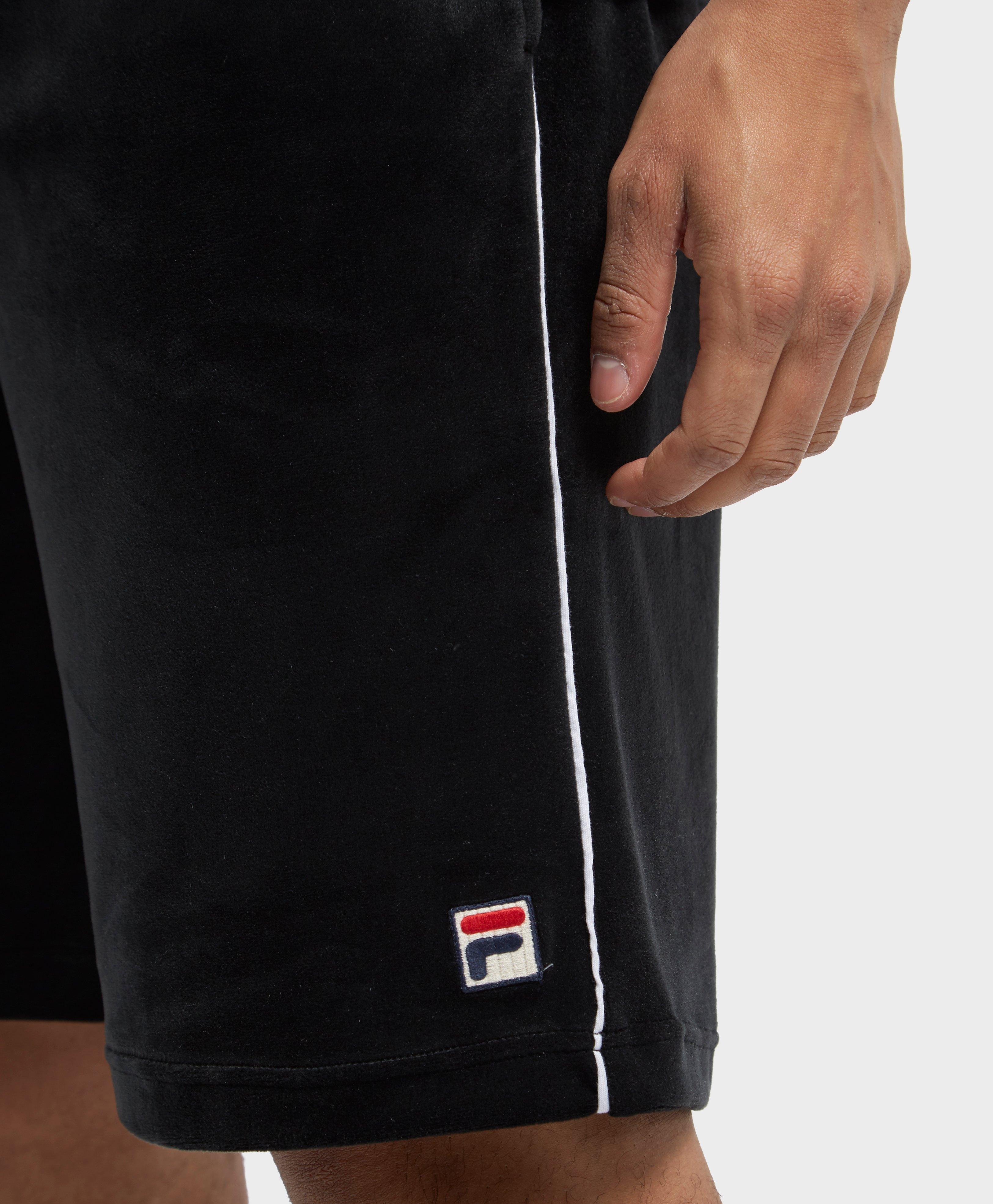 fila velour shorts