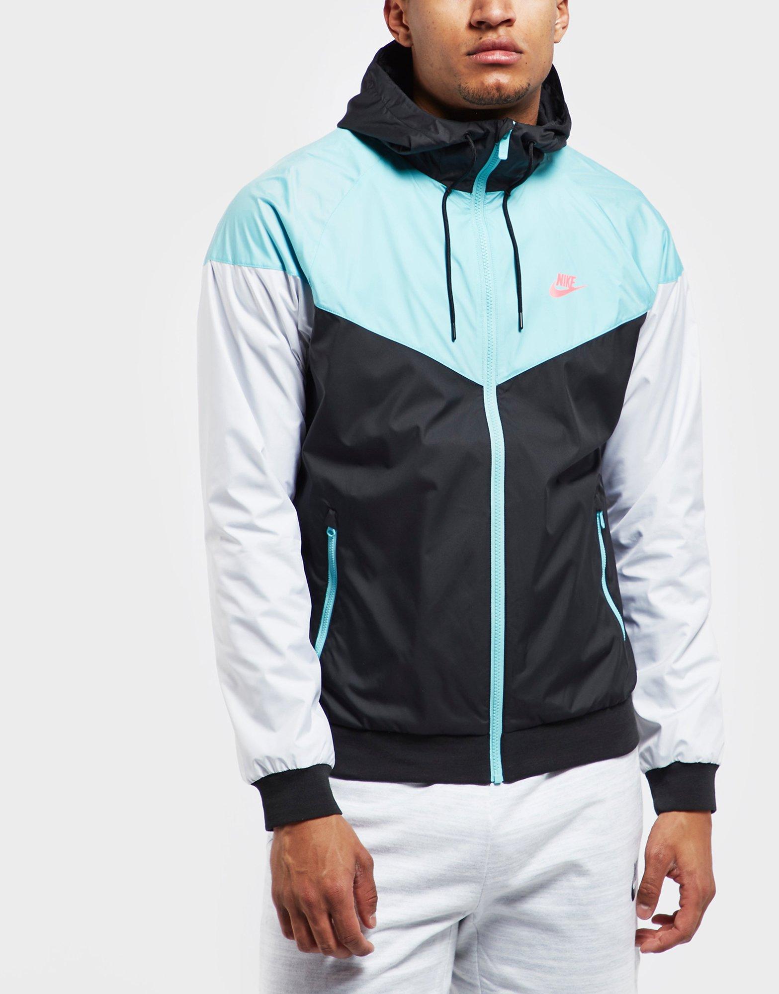 nike windrunner jacket aqua