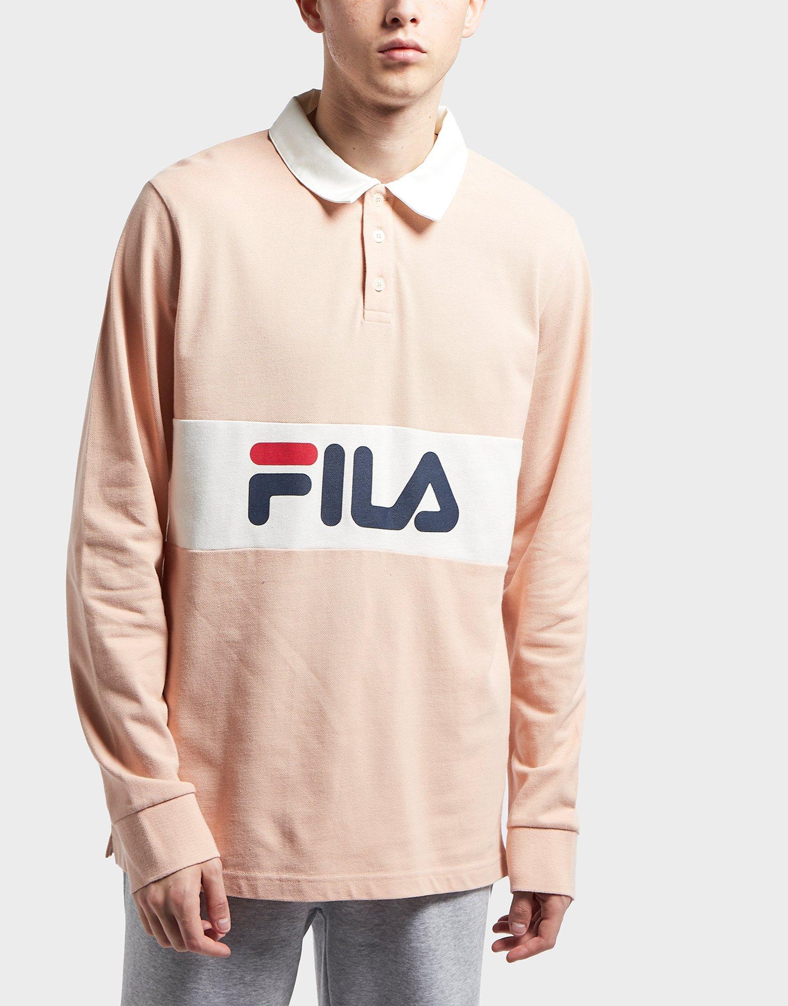 fila long sleeve polo shirt