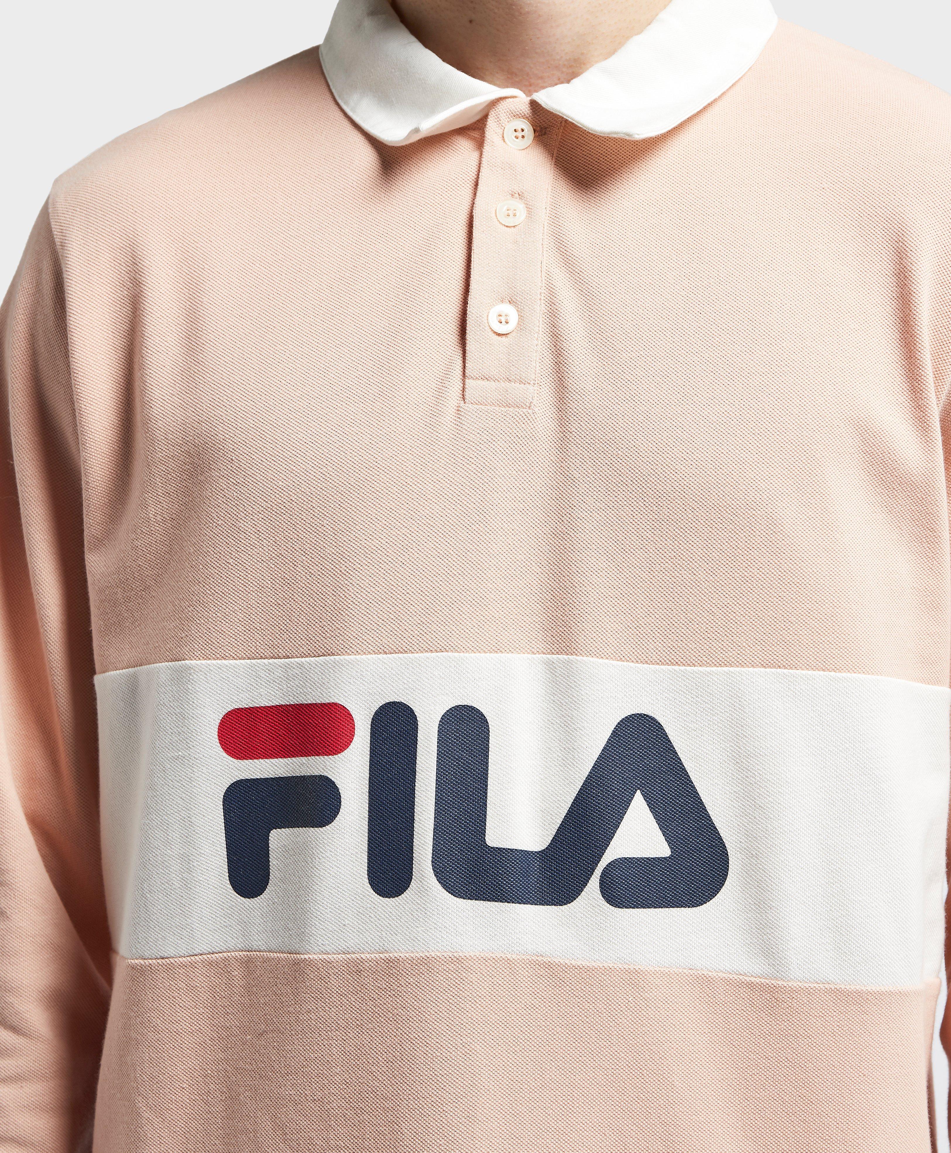 fila long sleeve polo shirt