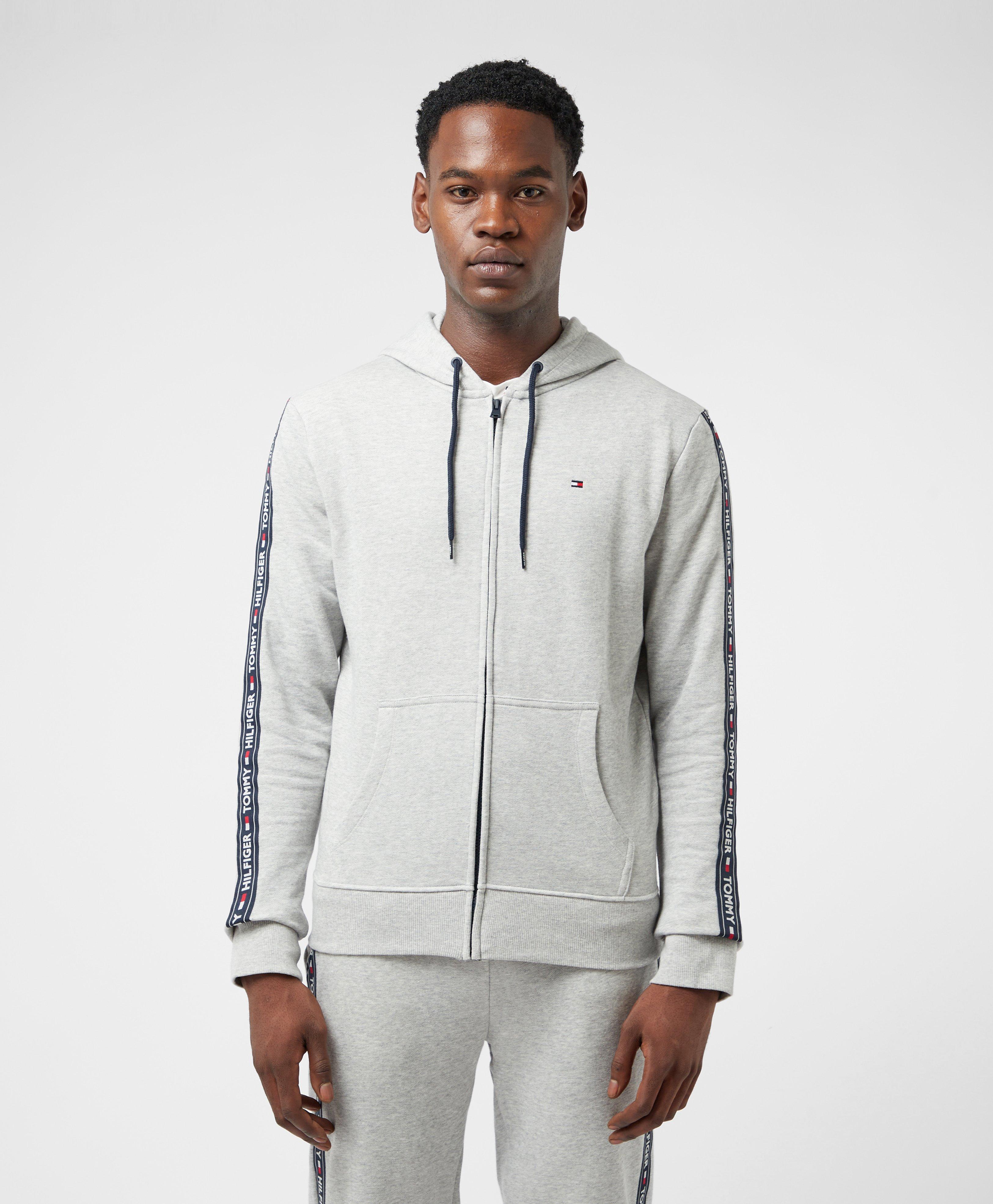 tommy hilfiger tape full zip hoodie