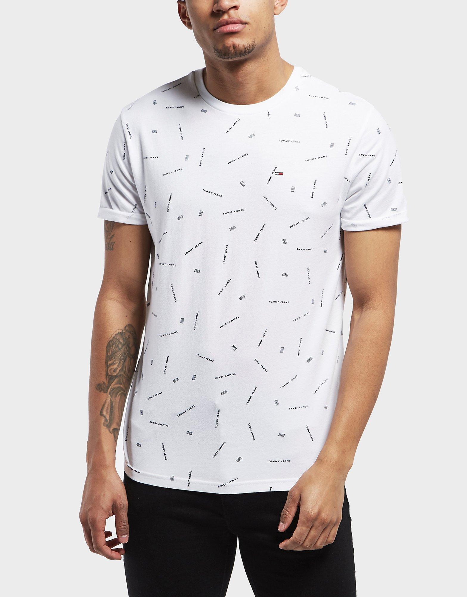 Tommy Hilfiger All Over Print T Shirt on Sale, 58% OFF | www 