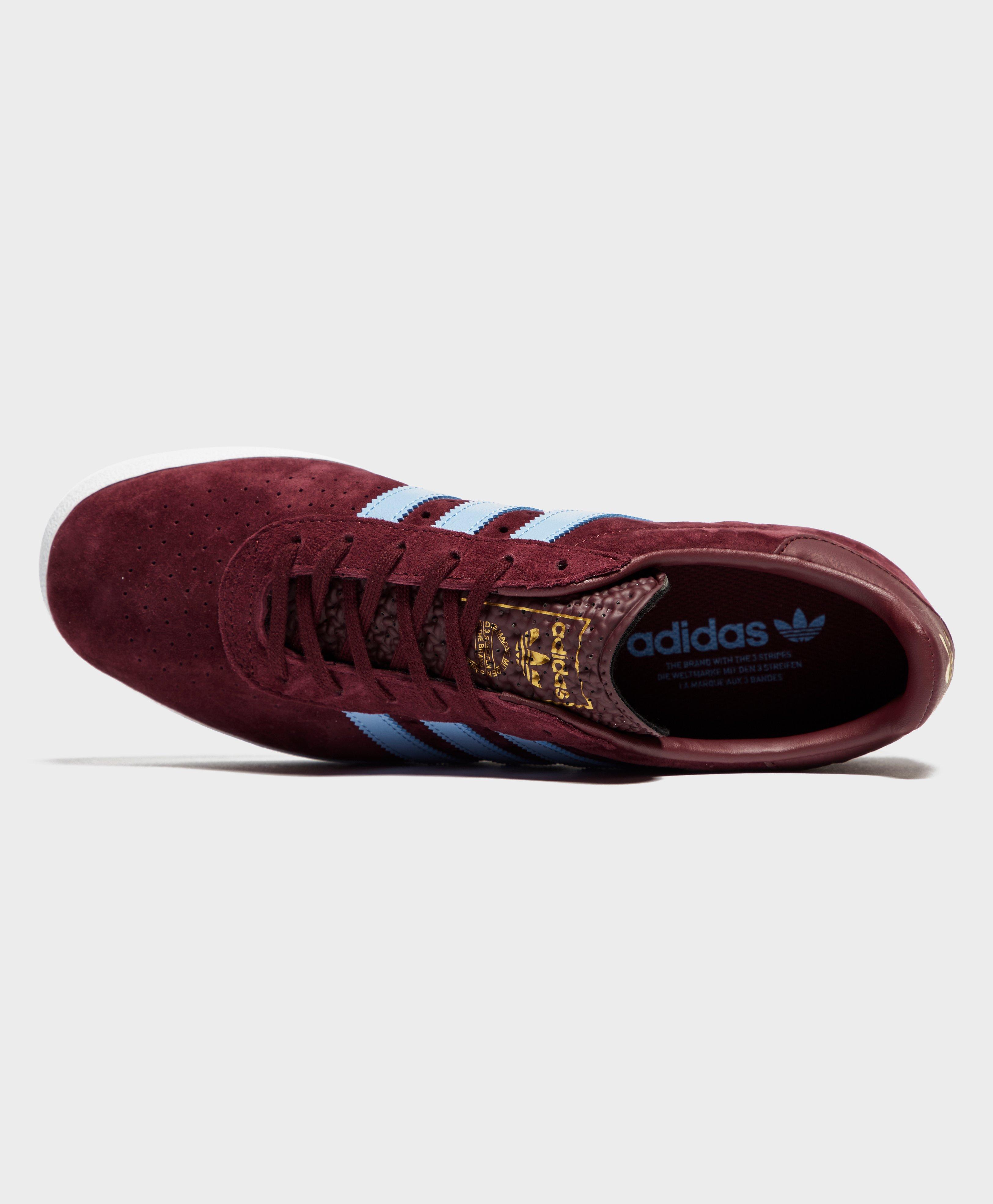 adidas 350 burgundy and blue