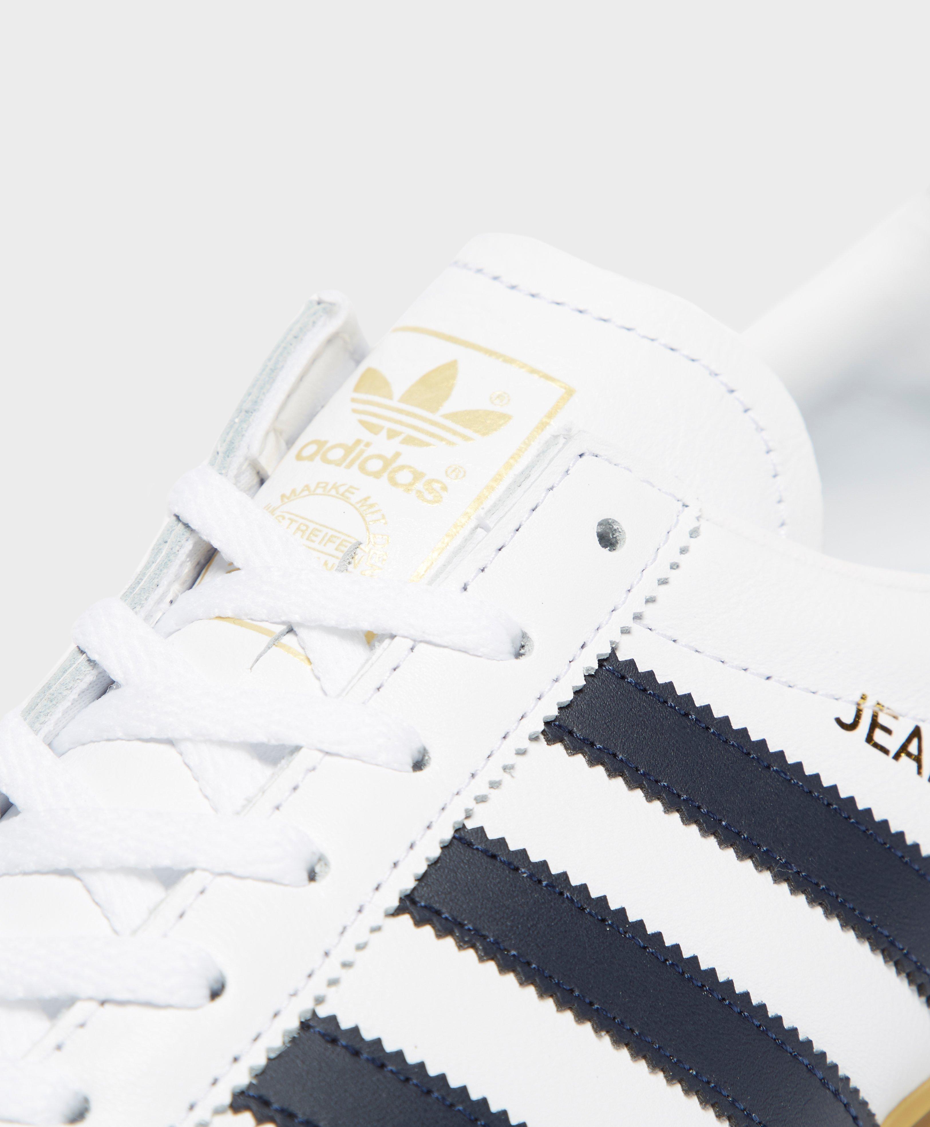 adidas jeans white leather