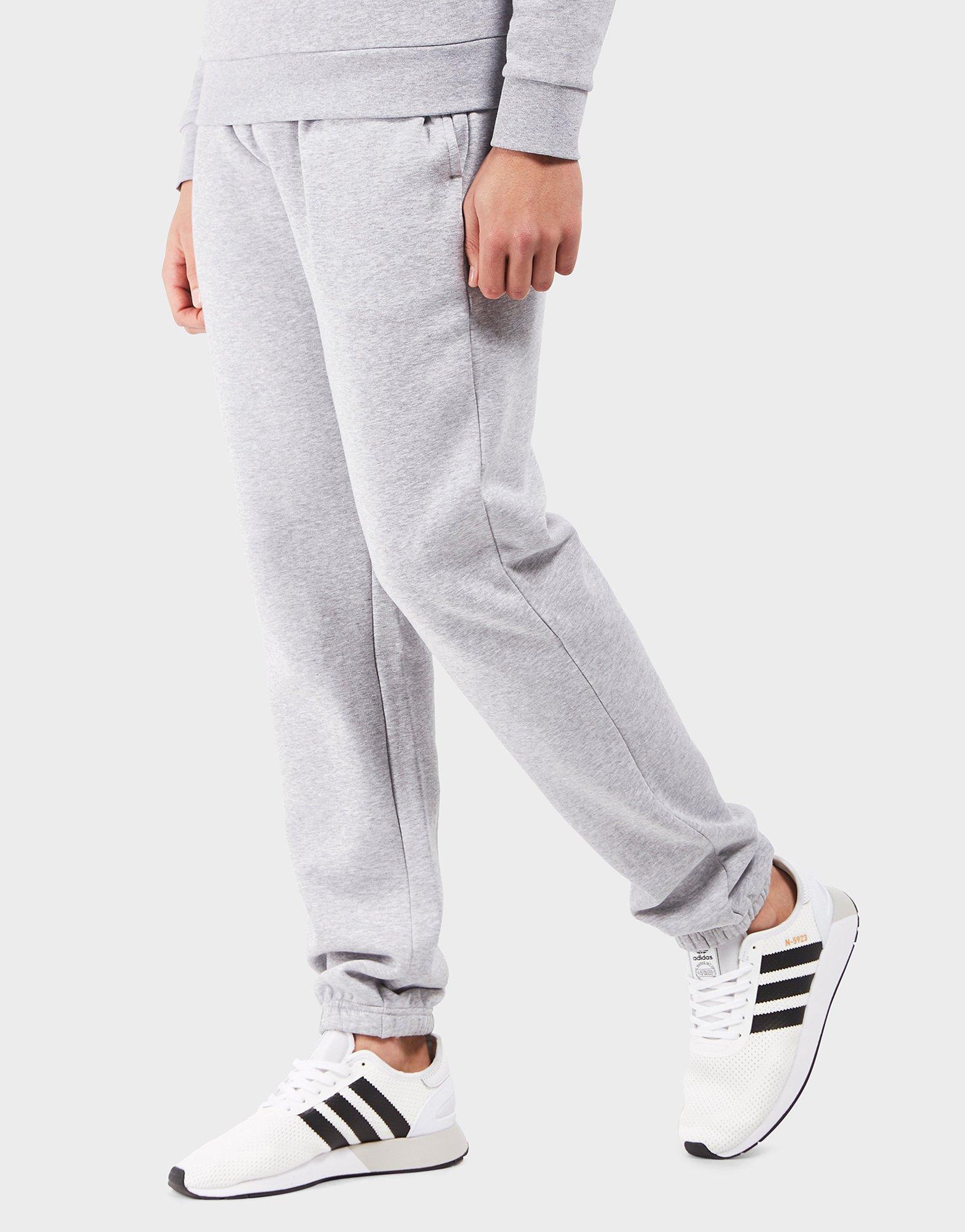 lacoste cuffed fleece track pants