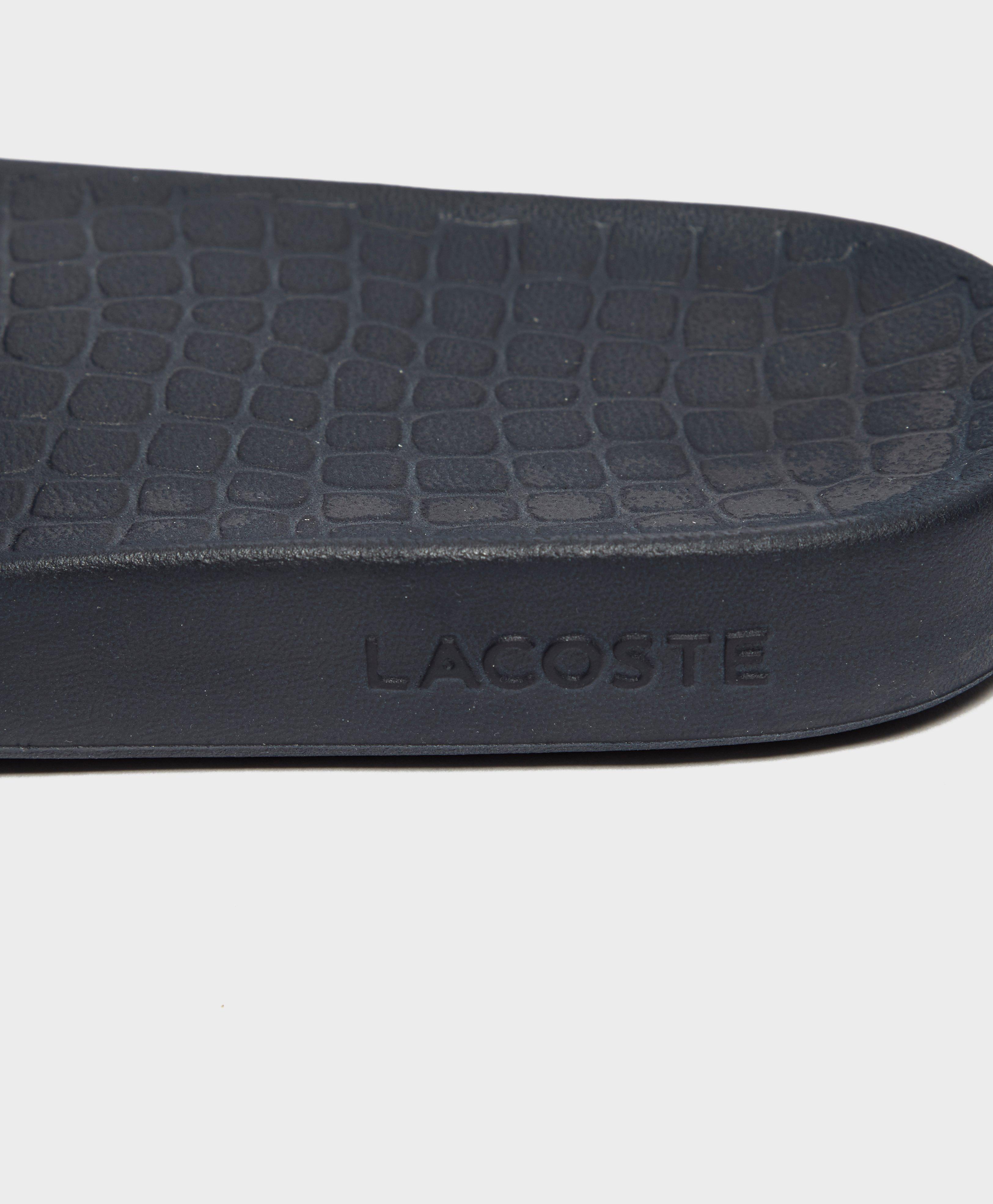 lacoste frasier deluxe slides black