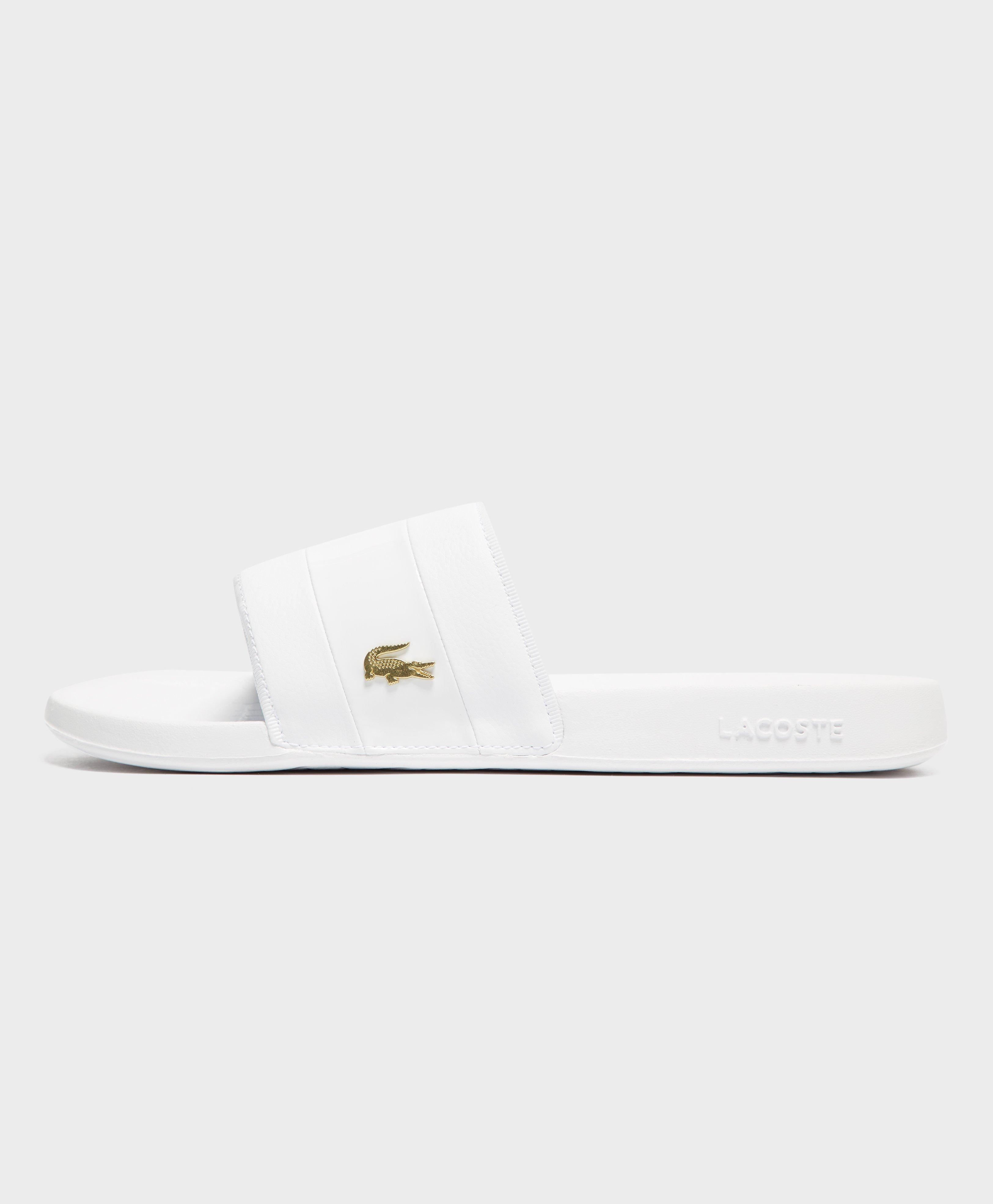 lacoste frasier deluxe slides black