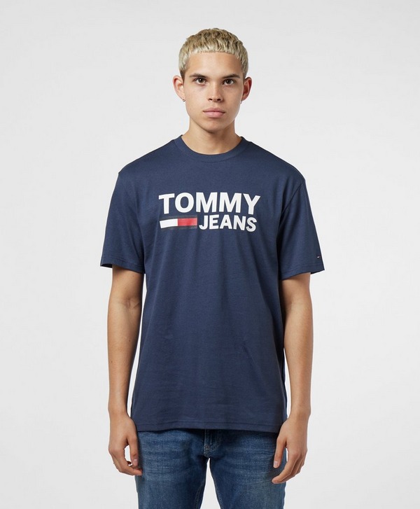 Tommy Jeans Corporate Logo Short Sleeve T-Shirt