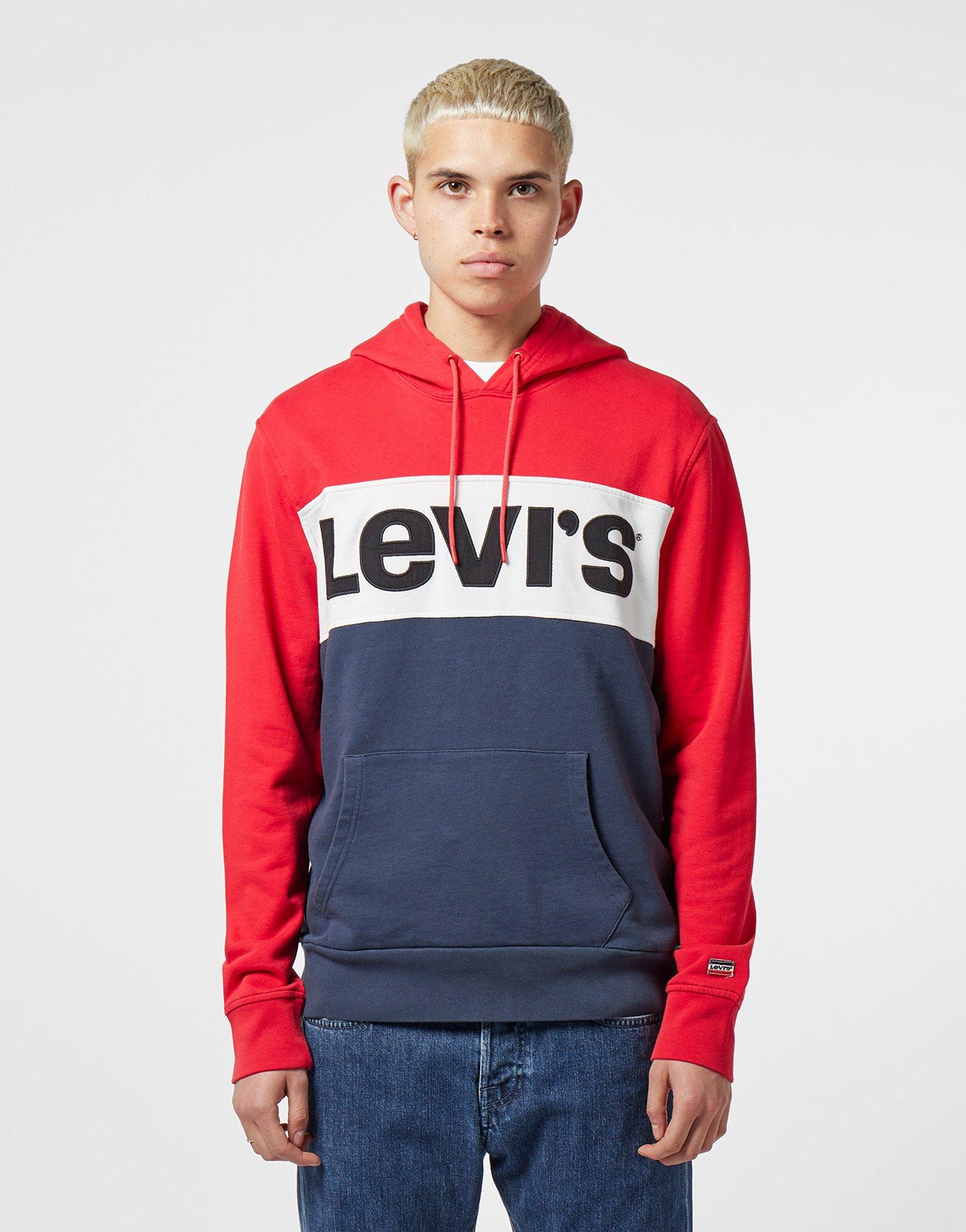 levis colour block hoodie