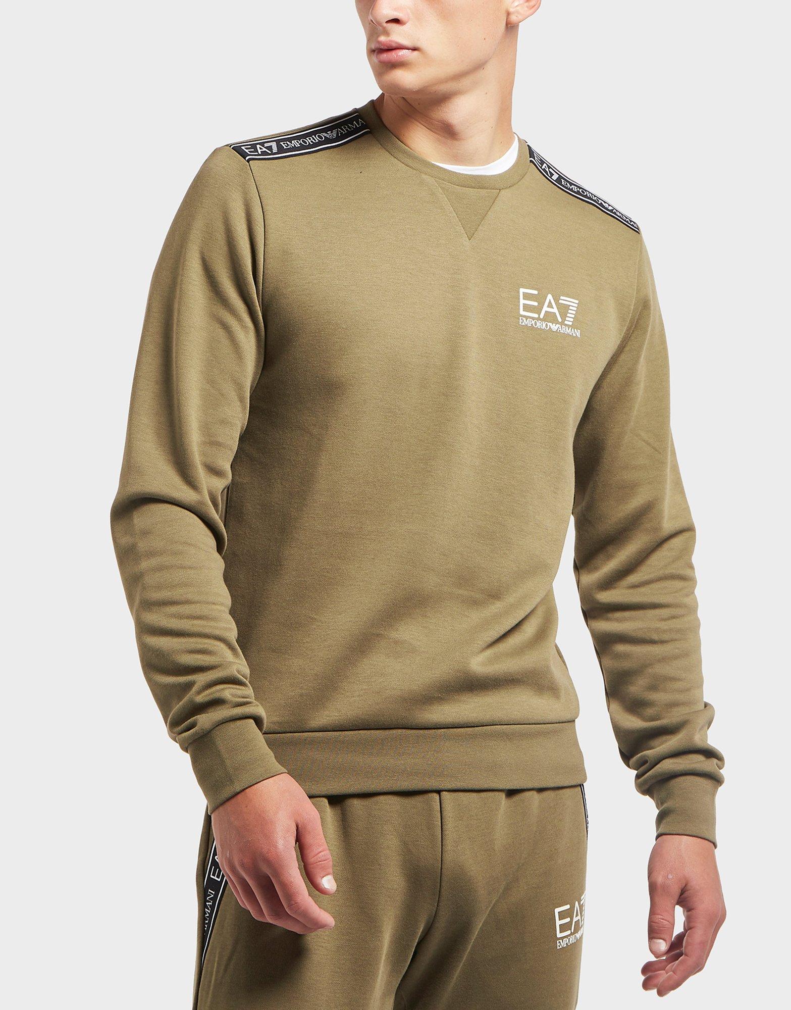 emporio armani ea7 tape crew sweatshirt